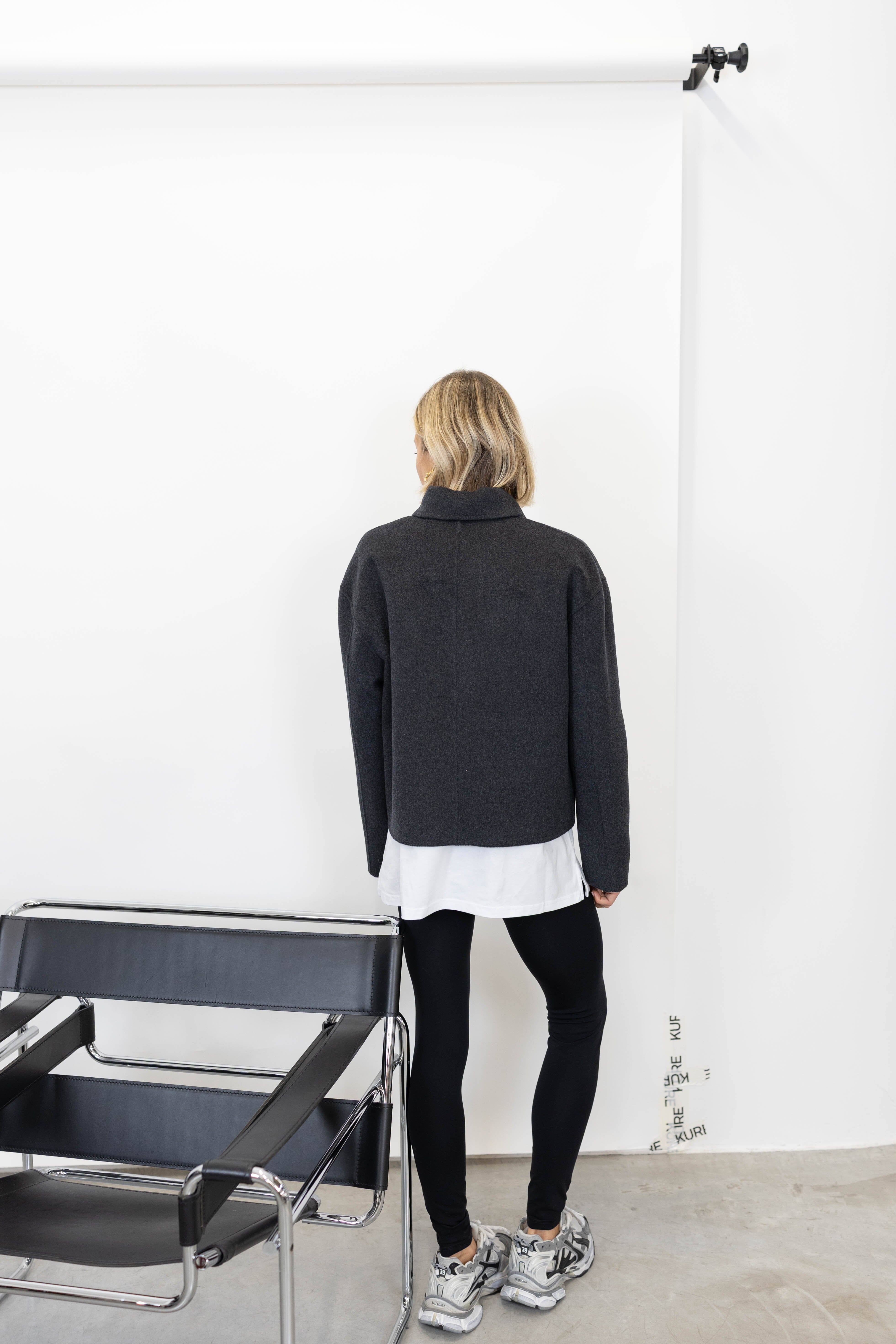 COLLINS JACKET IN DARK GREY JACKET HERSKIND