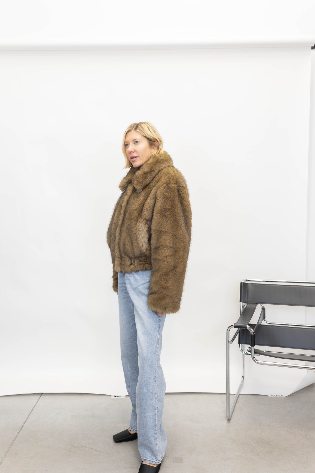 LENA JACKET IN NATURAL BROWN JACKET STAND STUDIO