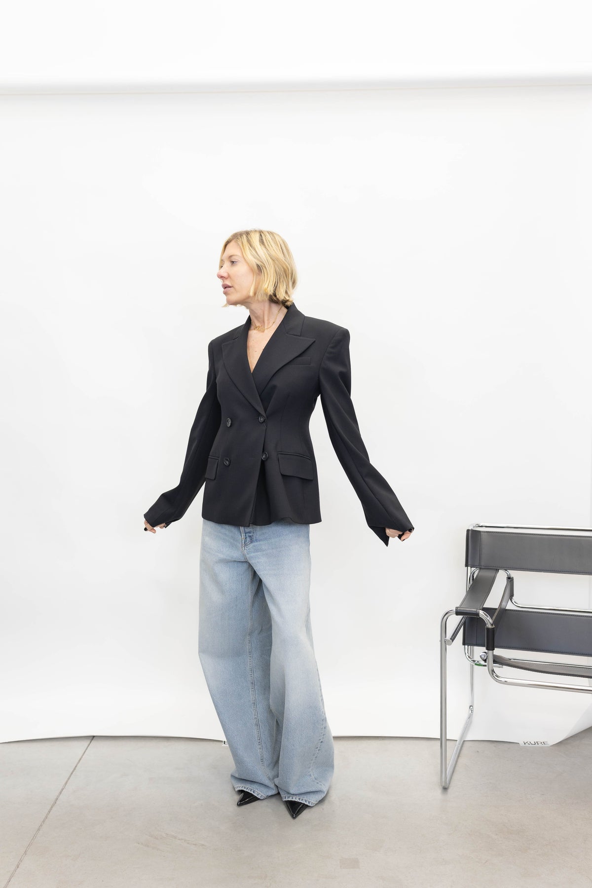 FRESIA BLAZER IN BLACK BLAZER SPORTMAX