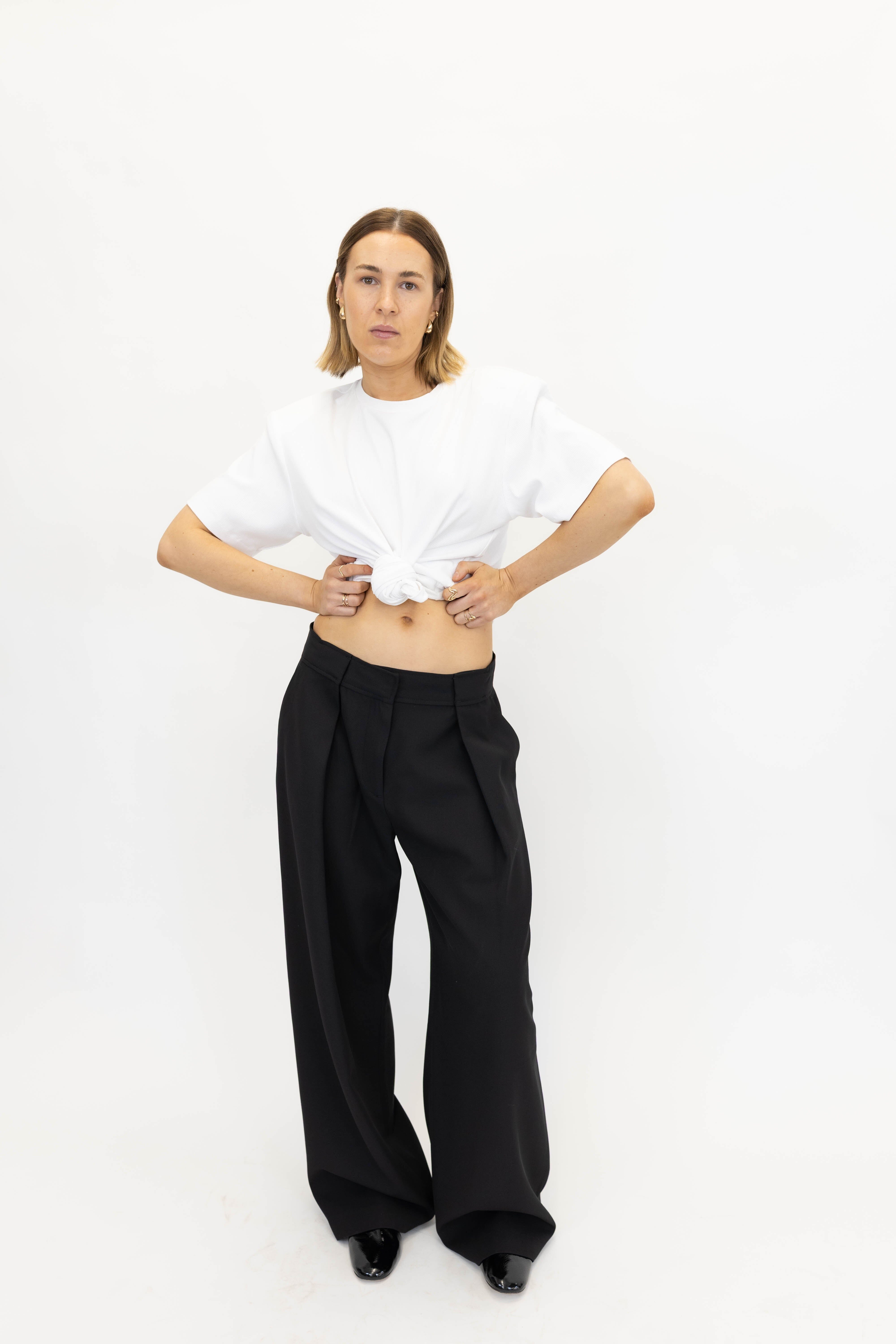 LULU TROUSERS IN BLACK PANTS WON HUNDRED