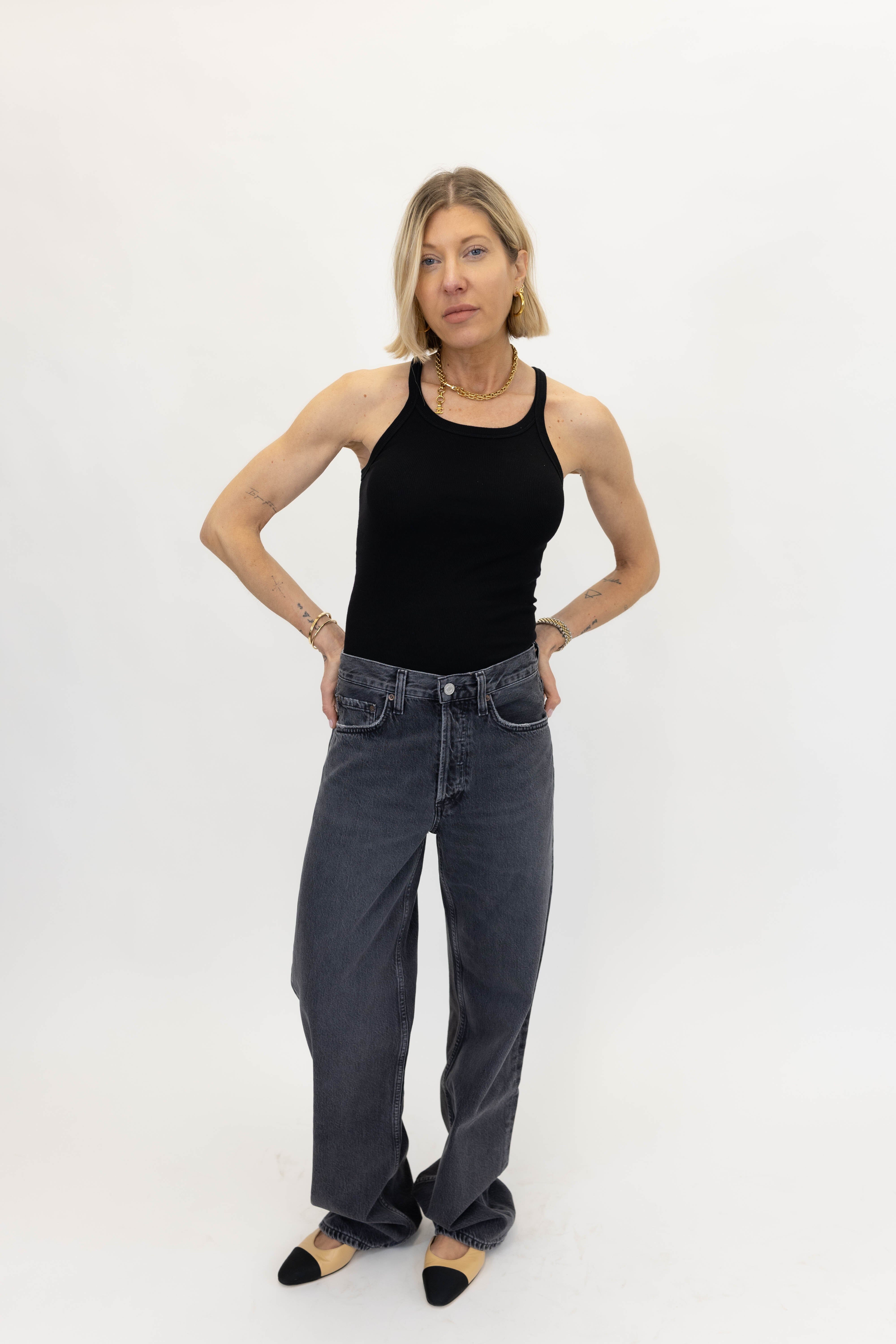 ARC LONG JEANS IN SYMBOLIC JEANS AGOLDE