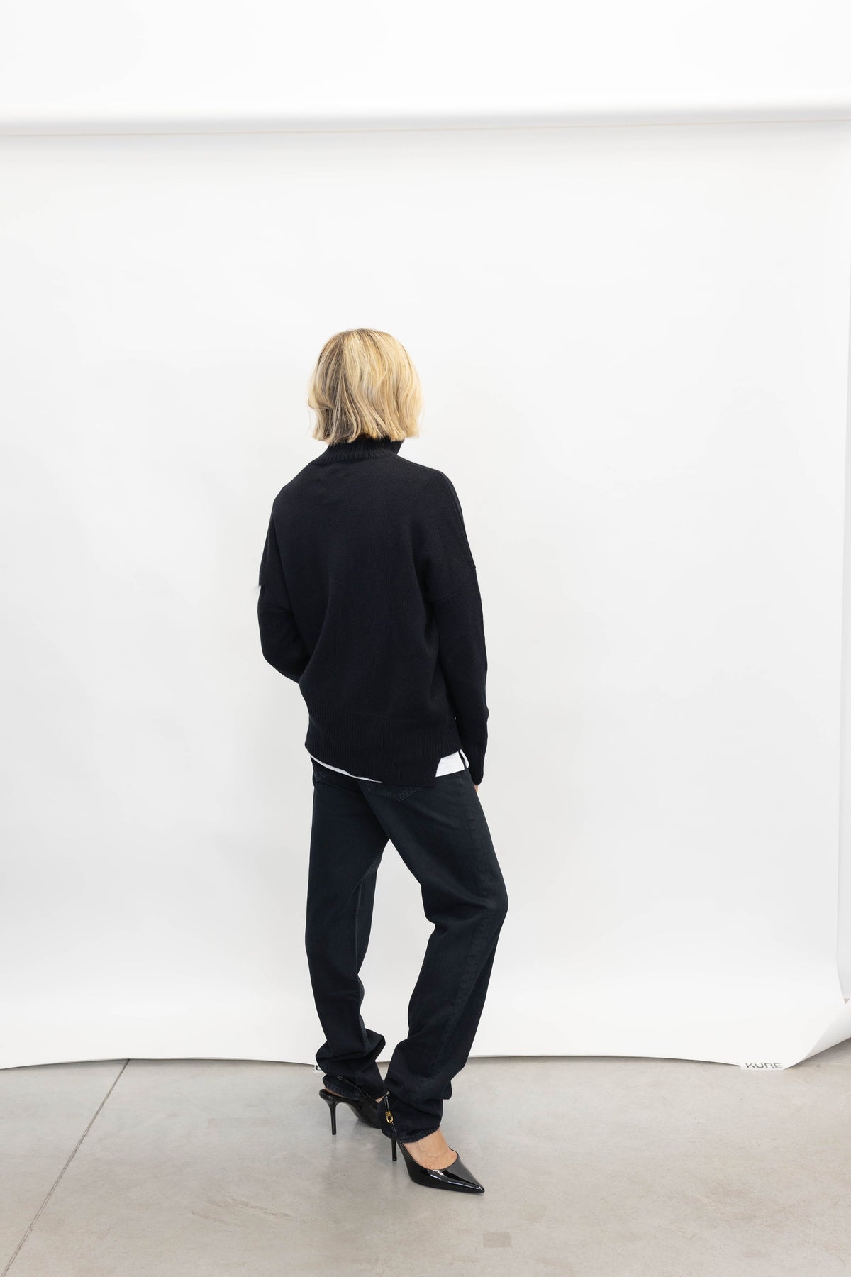90'S PINCH WAIST LONG IN VANTA JEANS AGOLDE
