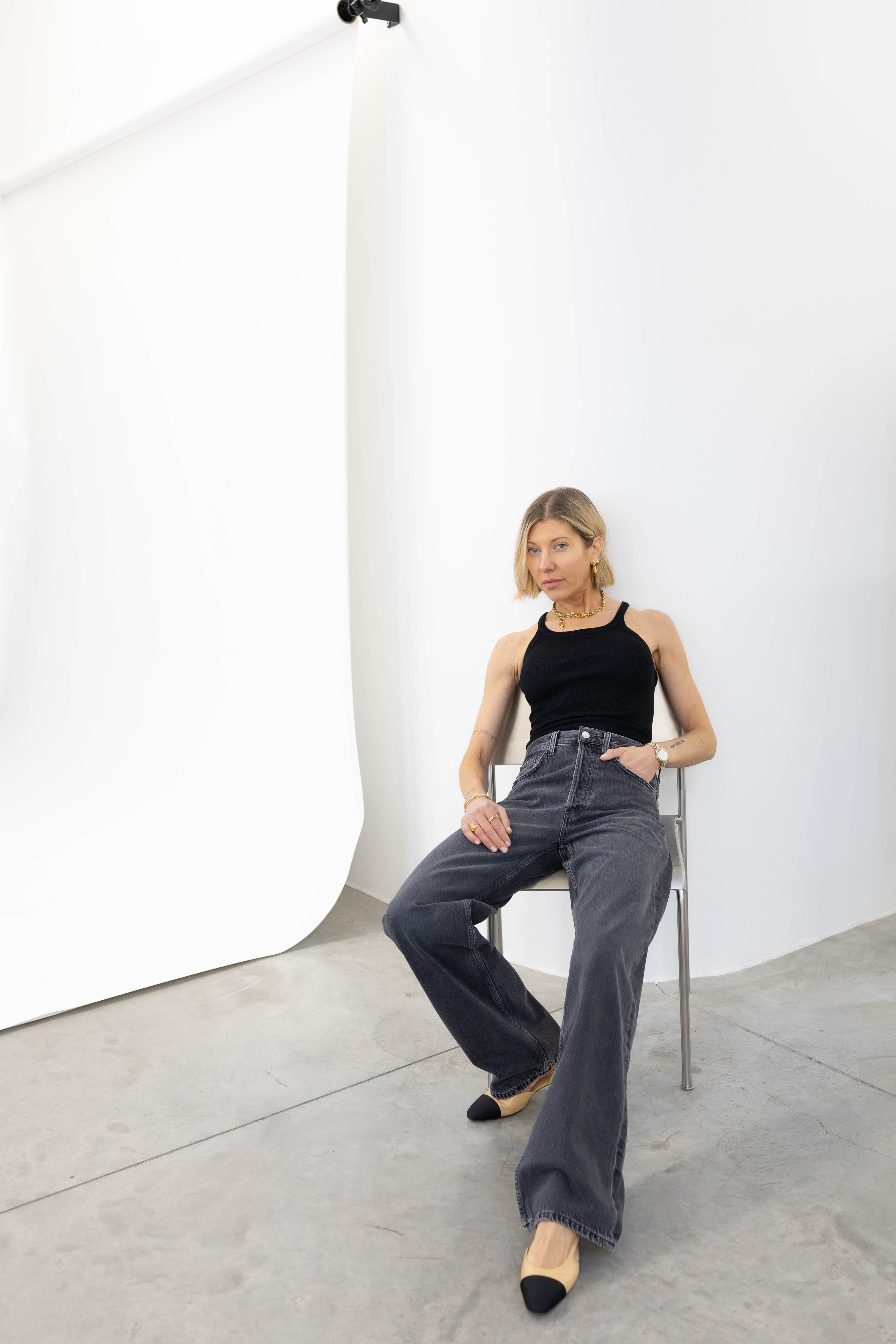 ARC LONG JEANS IN SYMBOLIC JEANS AGOLDE