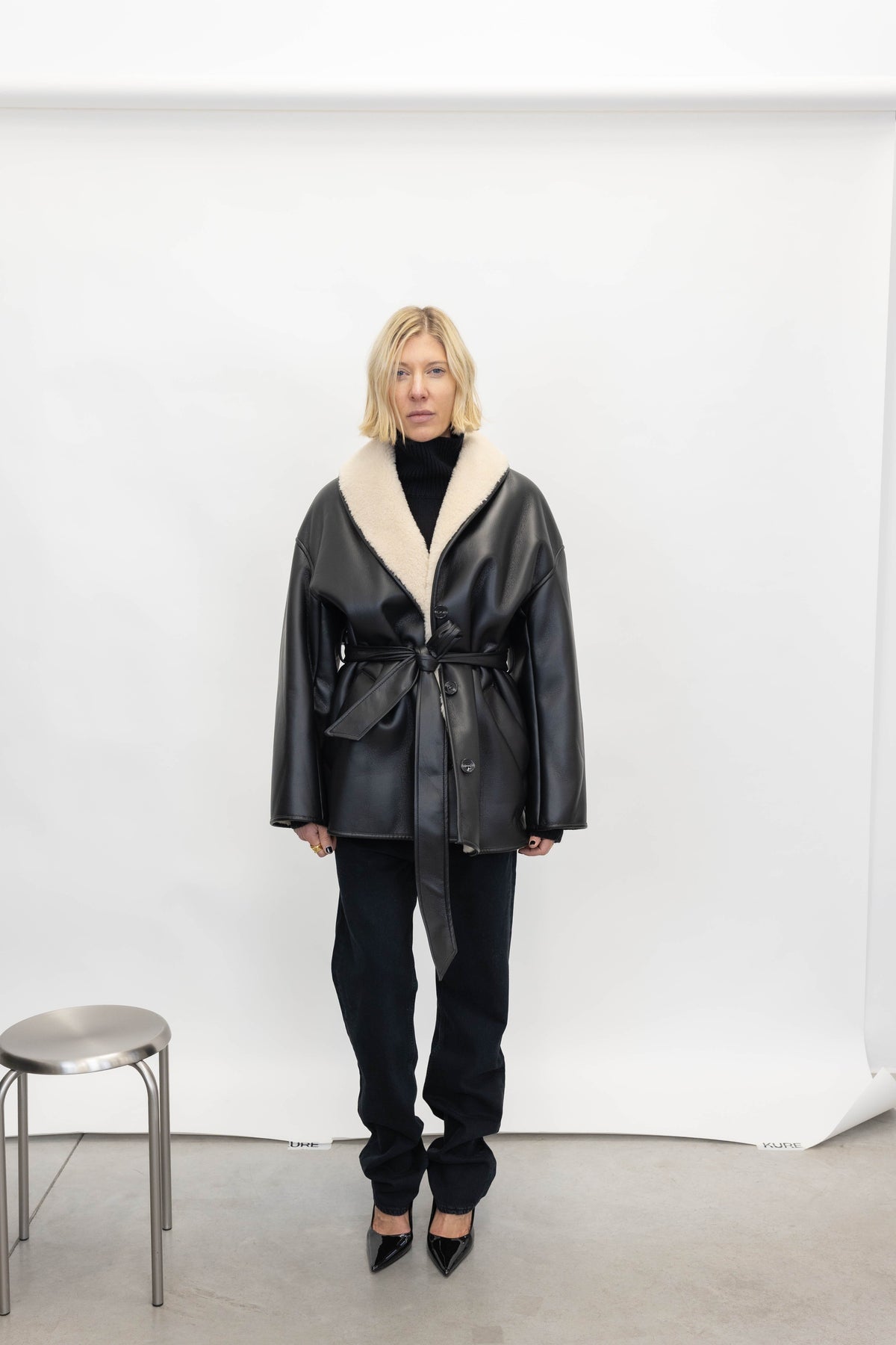 KATHI JACKET IN BLACK JACKET STAND STUDIO