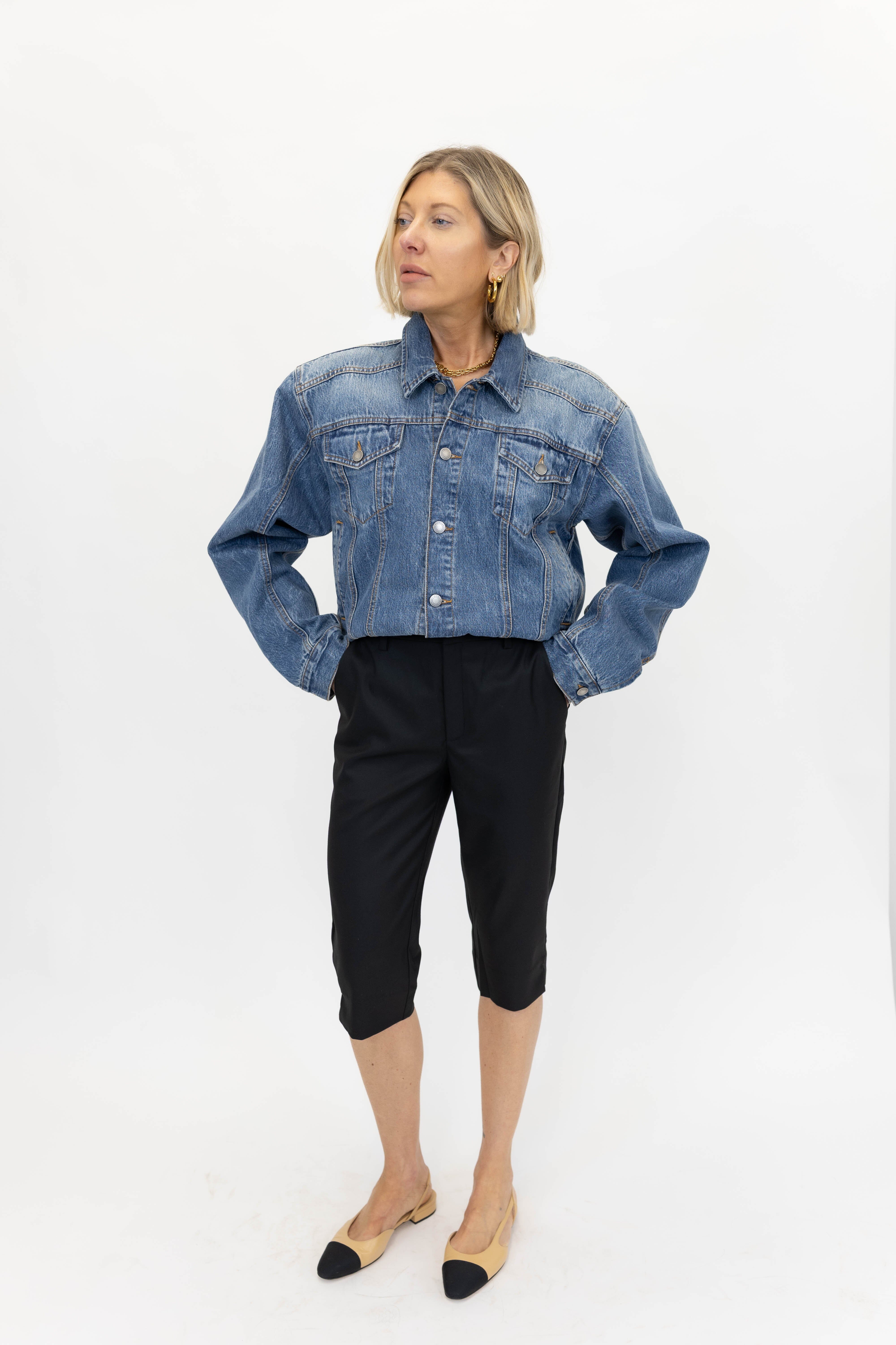 HAIKURE-RENEE JACKET-DARK WASH JACKET HAIKURE