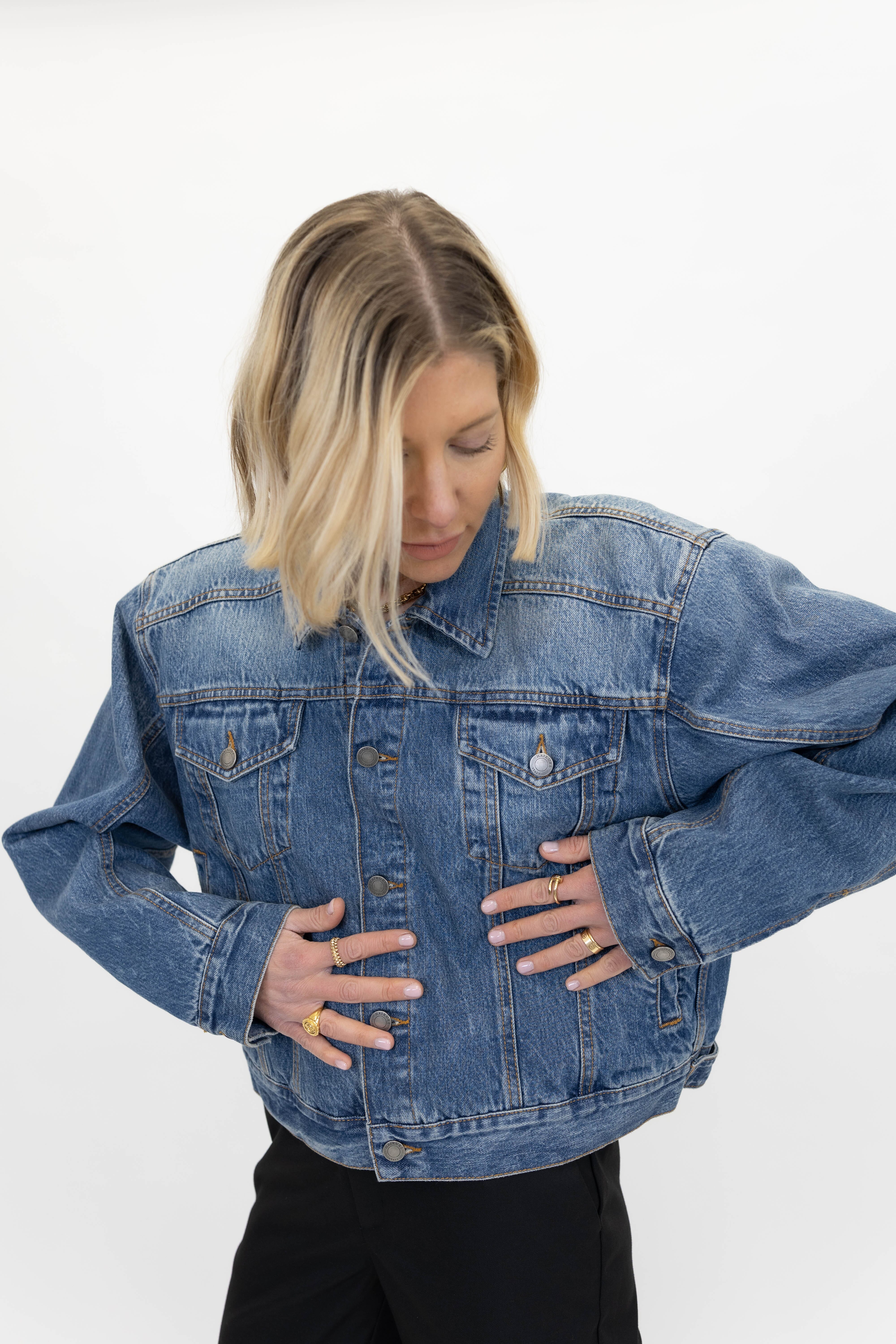 HAIKURE-RENEE JACKET-DARK WASH JACKET HAIKURE
