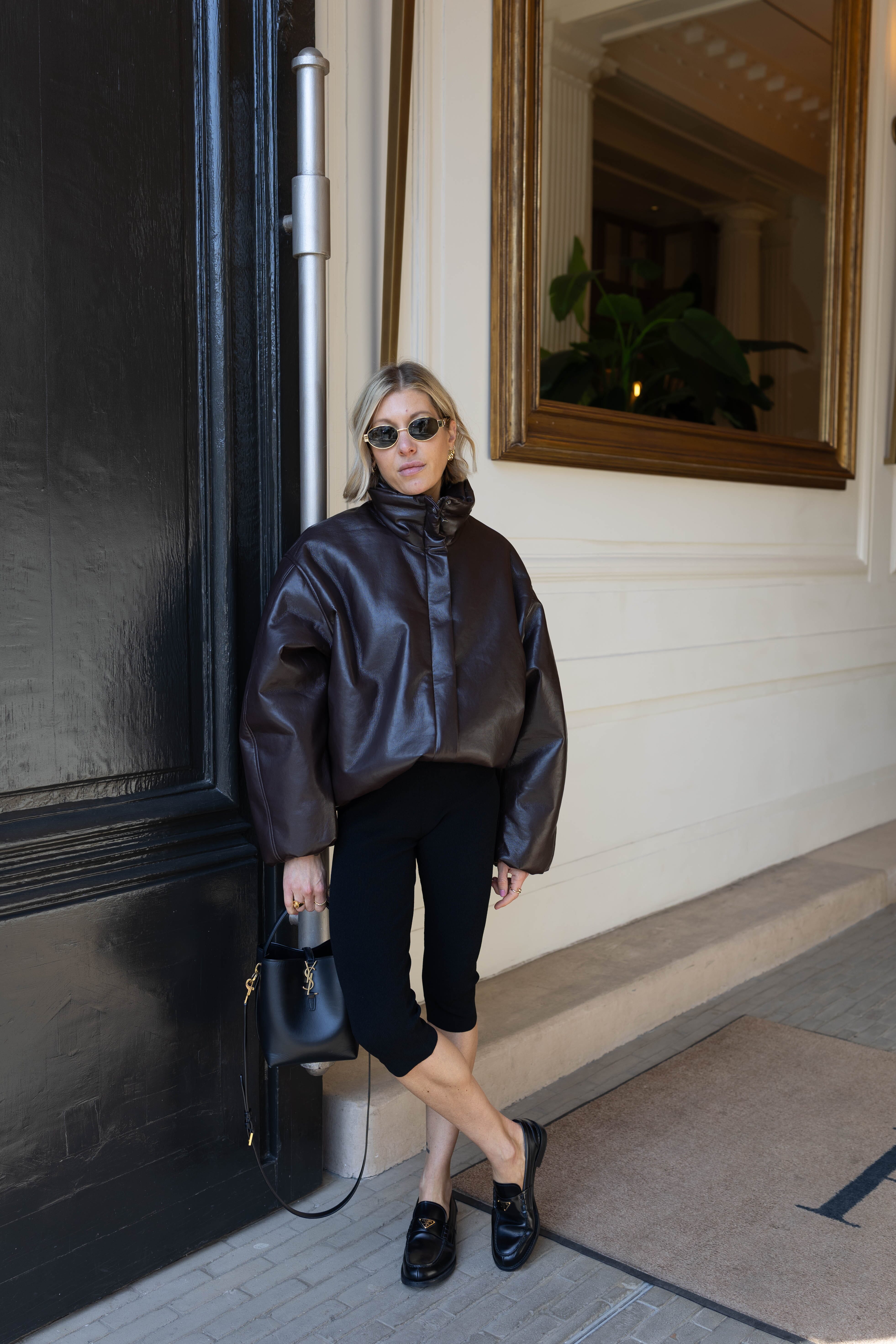 CYRUS JACKET IN DEEP BROWN JACKET ANINE BING