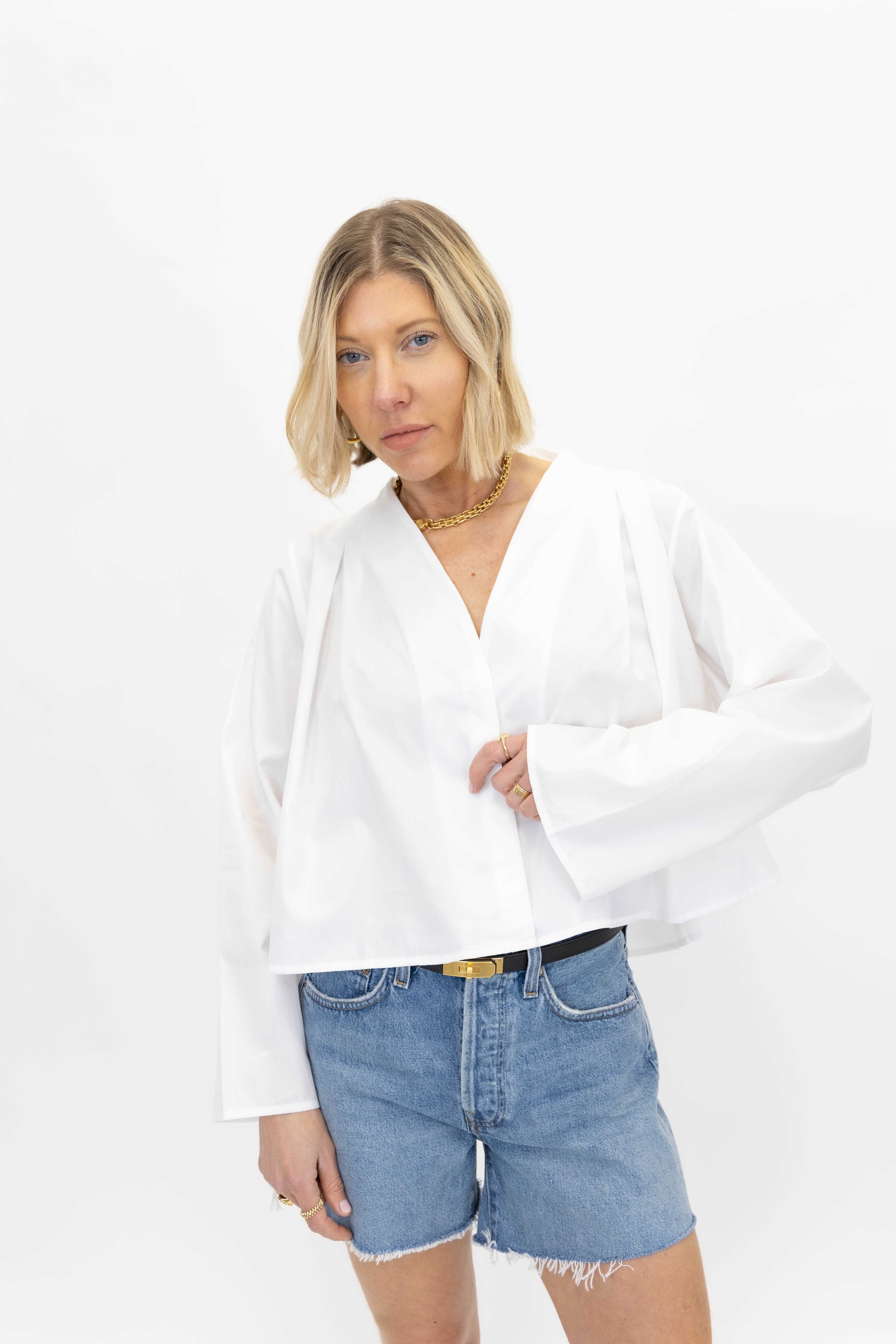 JAYLENE SHIRT IN WHITE SHIRT STYLEIN