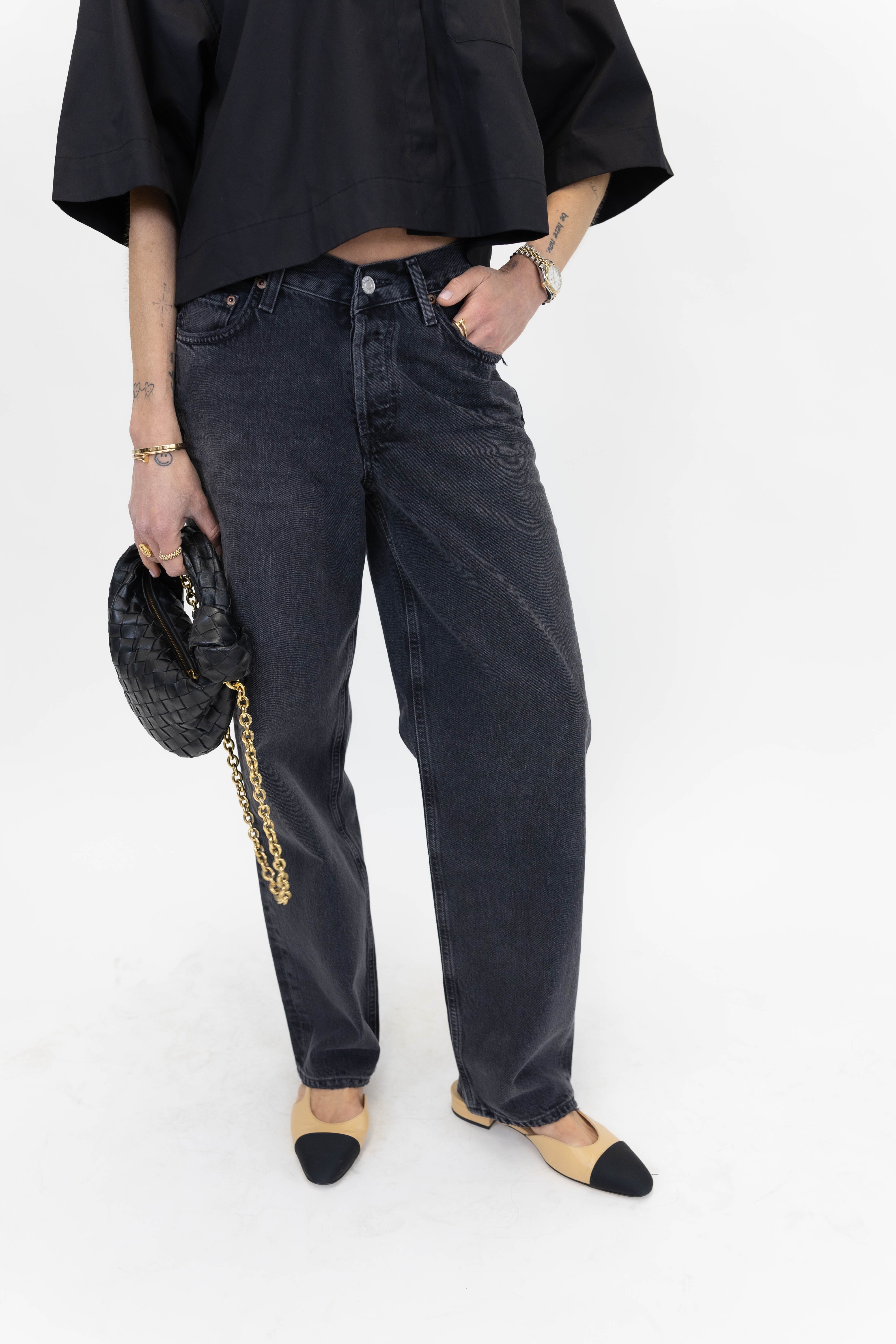 V-WAIST BAGGY JEANS IN HITCH JEANS AGOLDE