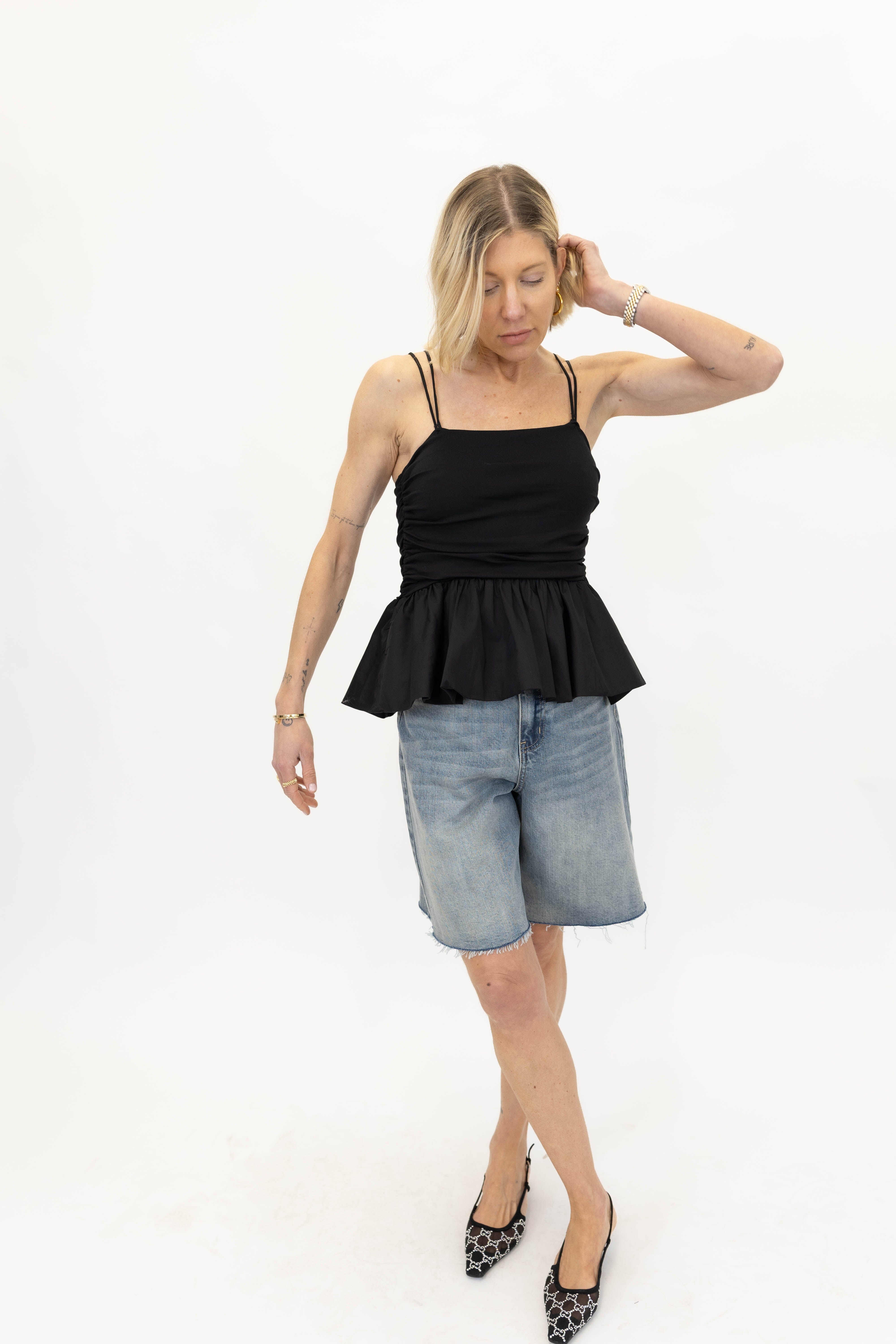 NOMA DENIM BERMUDA SHORTS SHORT GESTUZ