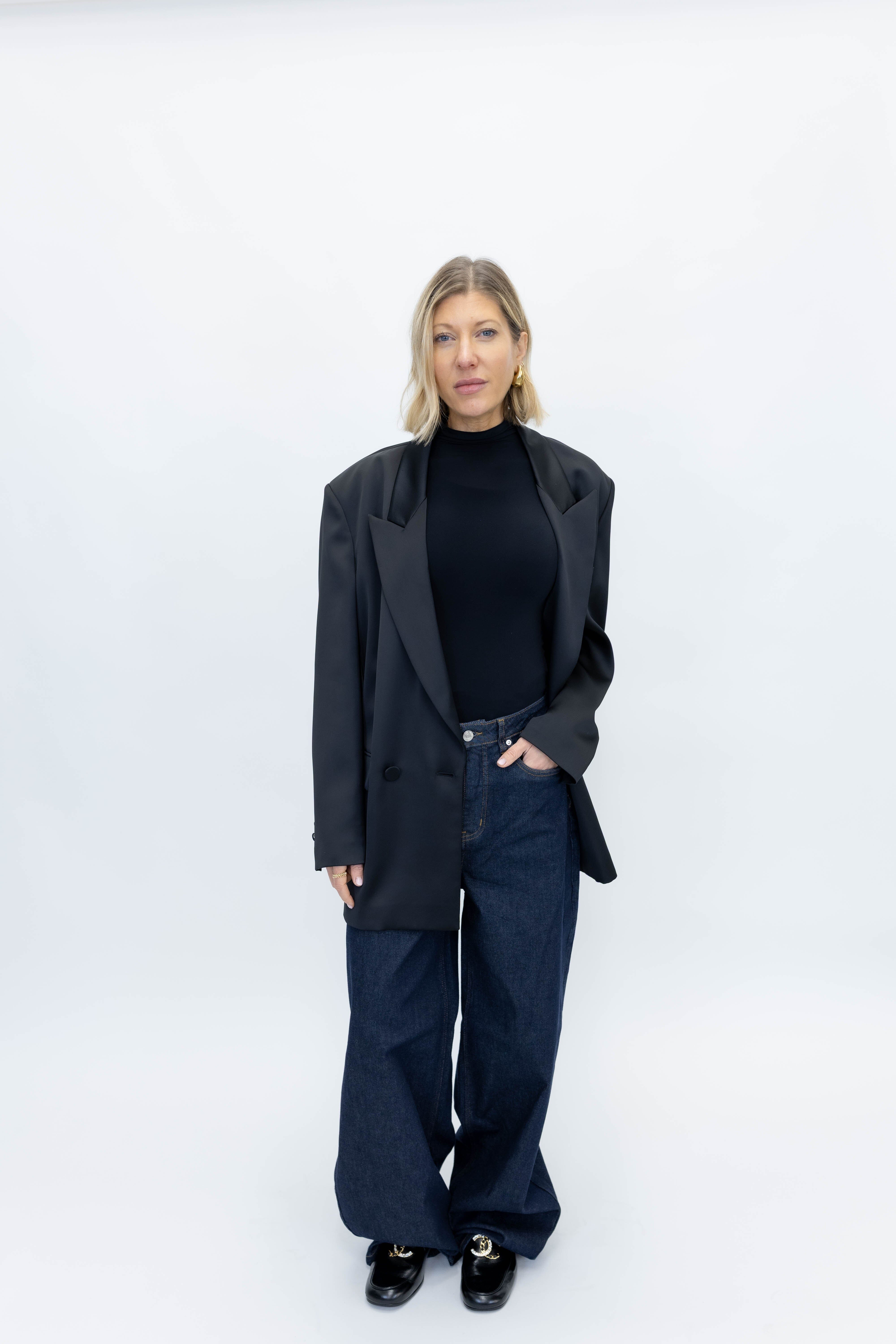 VIRGINIA DOUBLE BREAST OVERSIZE BLAZER BLAZER THE ANDAMANE