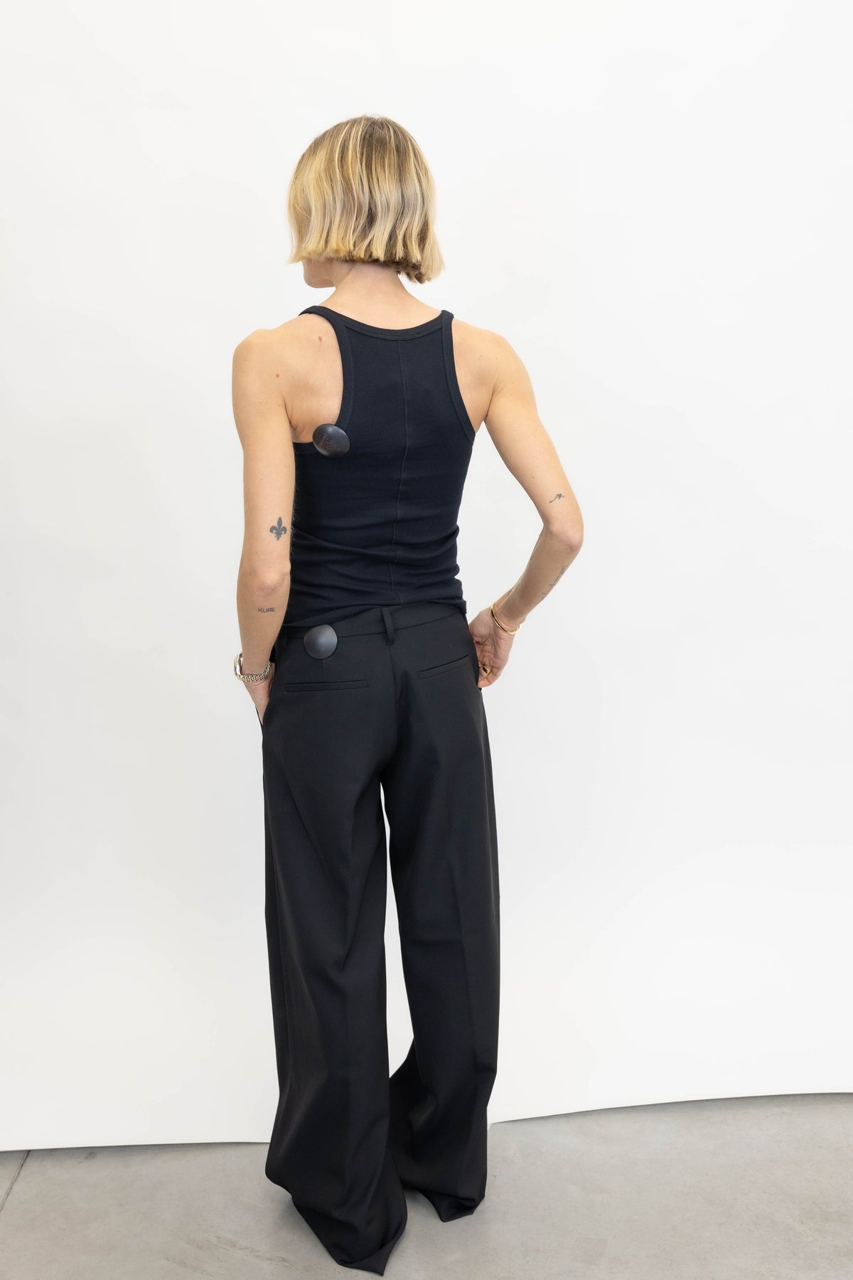 PALISSO TOP IN BLACK TOP IRO