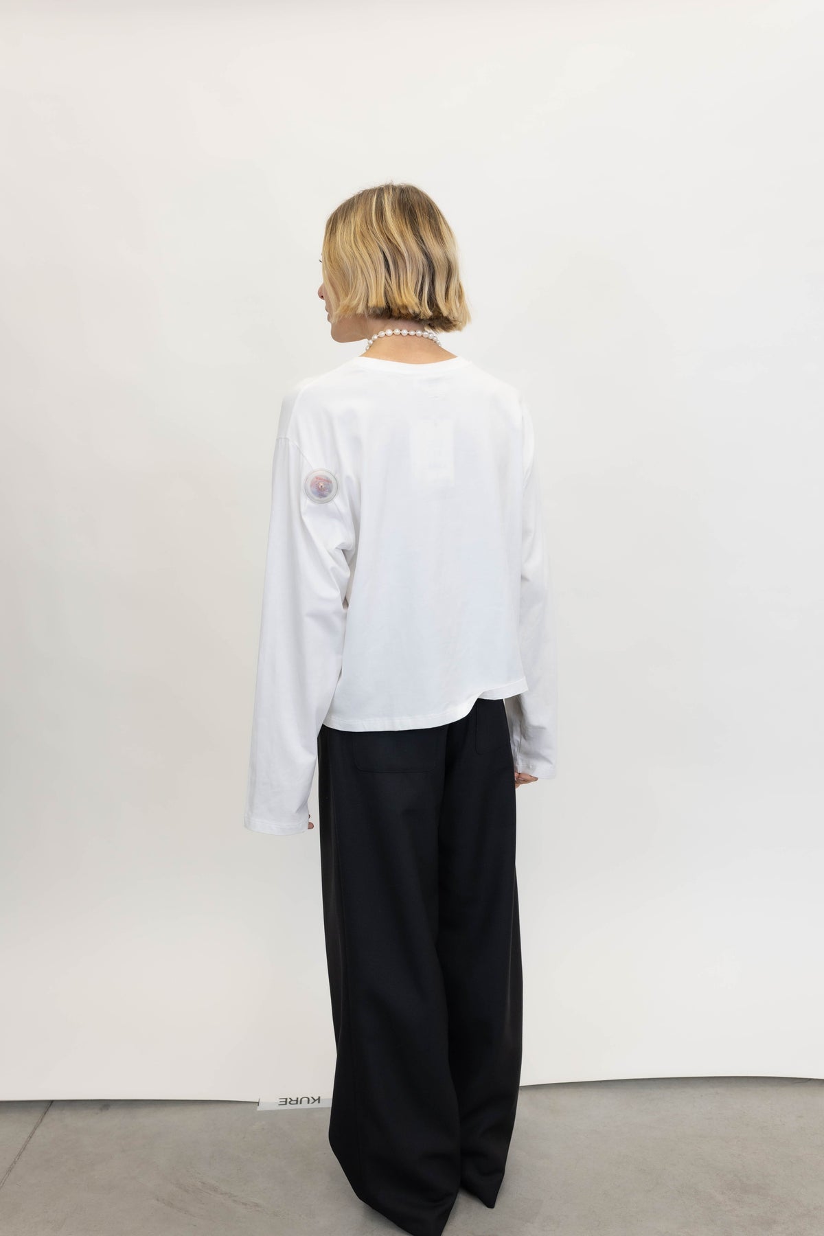 TIMA LS TEE IN BRIGHT WHITE T-SHIRT GESTUZ