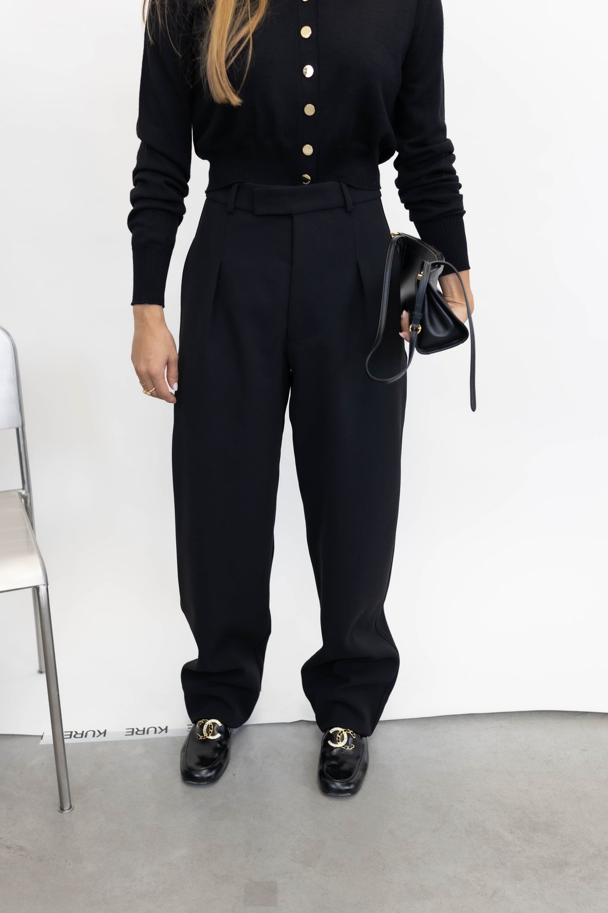 PSALM BOYISH HEAVY CREPE PANTS PANTS KURE
