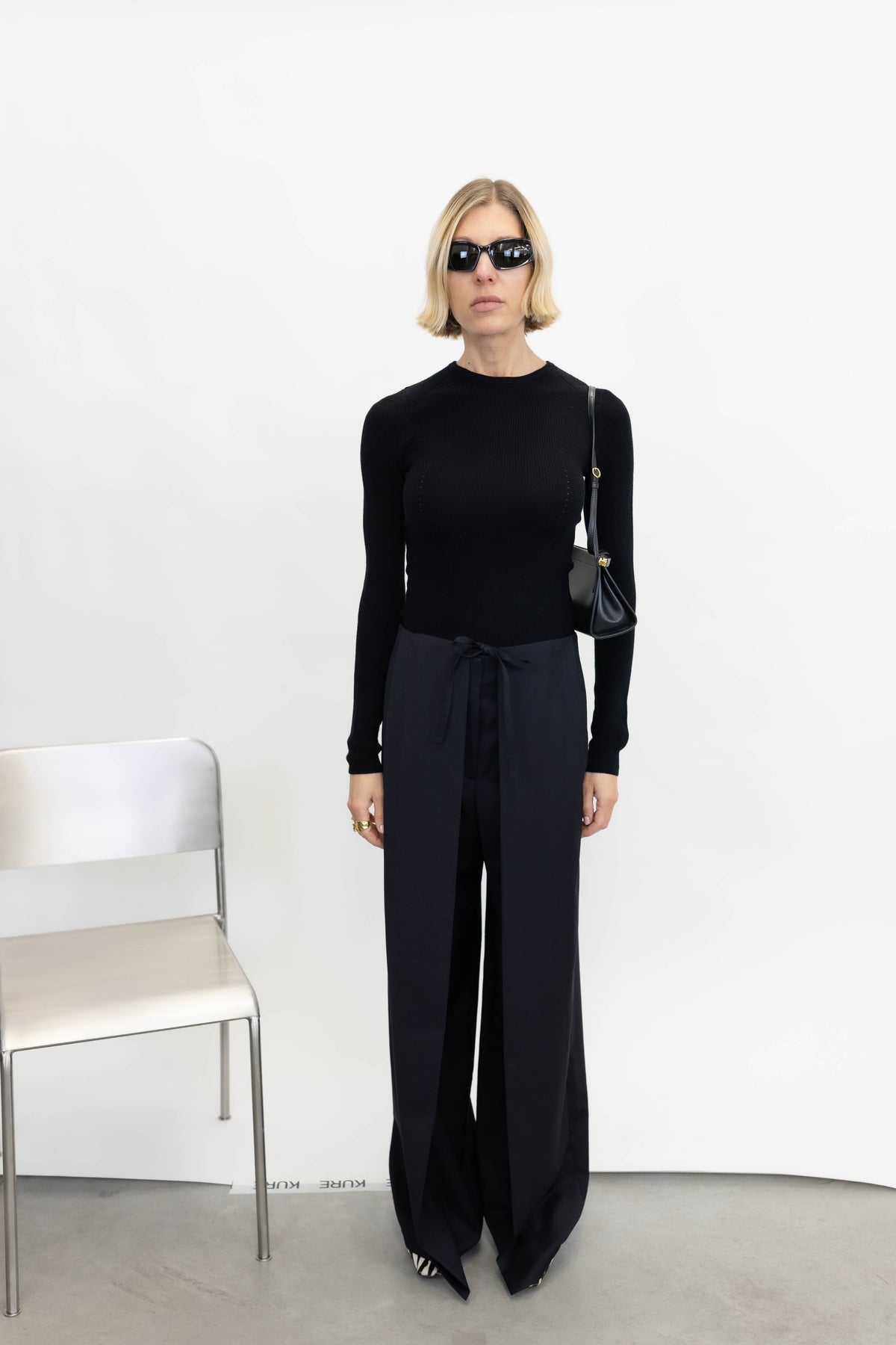 CAMIL KNIT BLOUSE IN BLACK KNIT HERSKIND