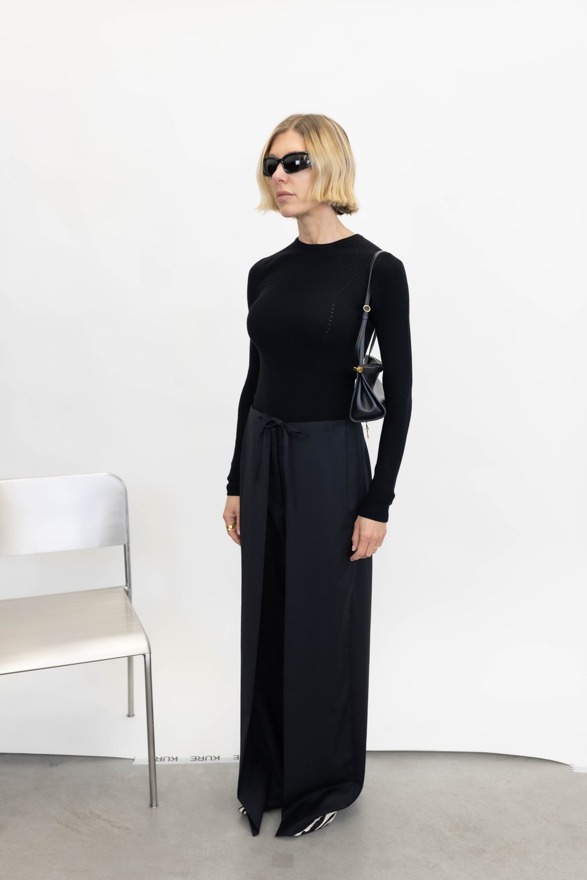 CAMIL KNIT BLOUSE IN BLACK KNIT HERSKIND