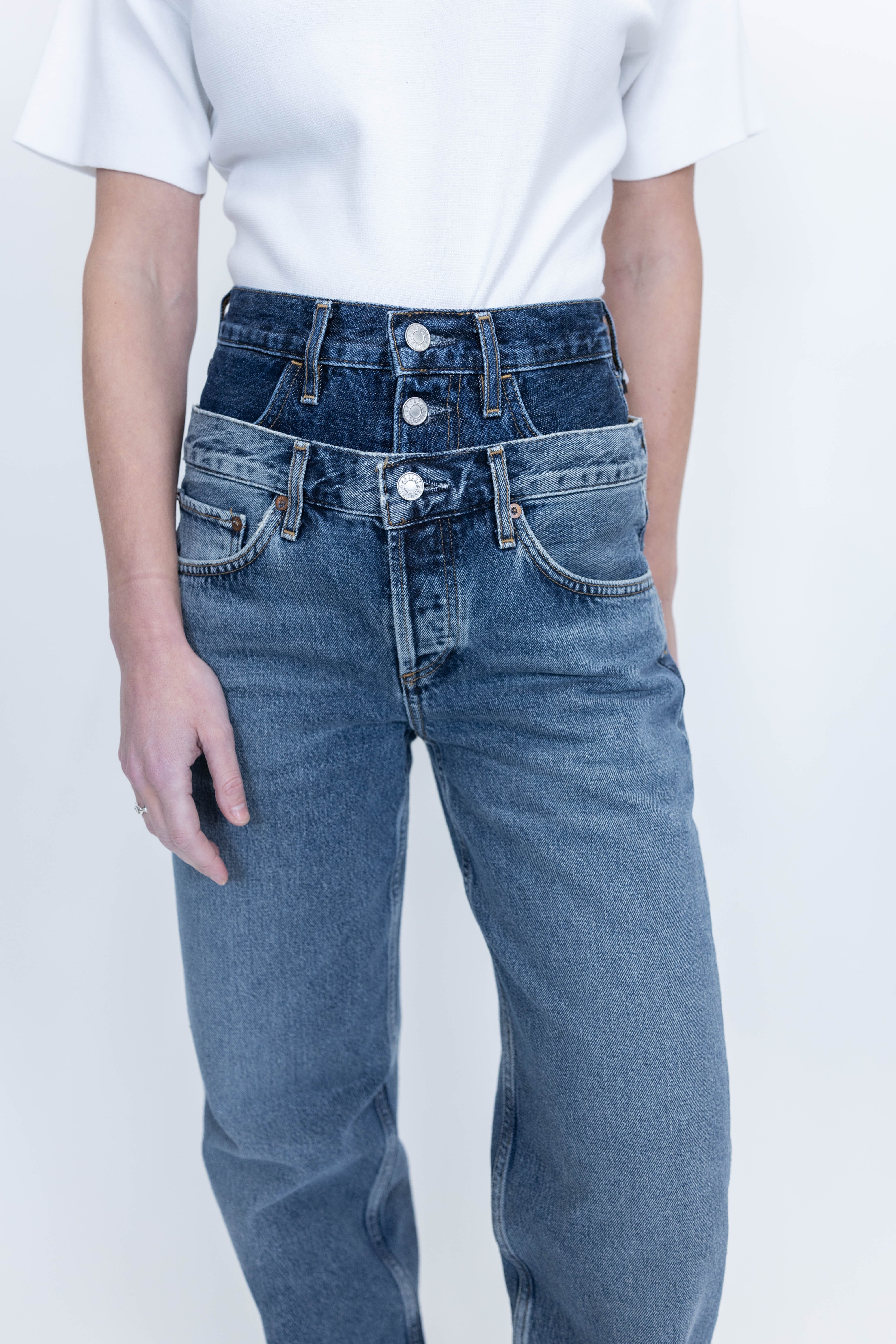ELSON DOUBLE LAYERS JEANS JEANS AGOLDE