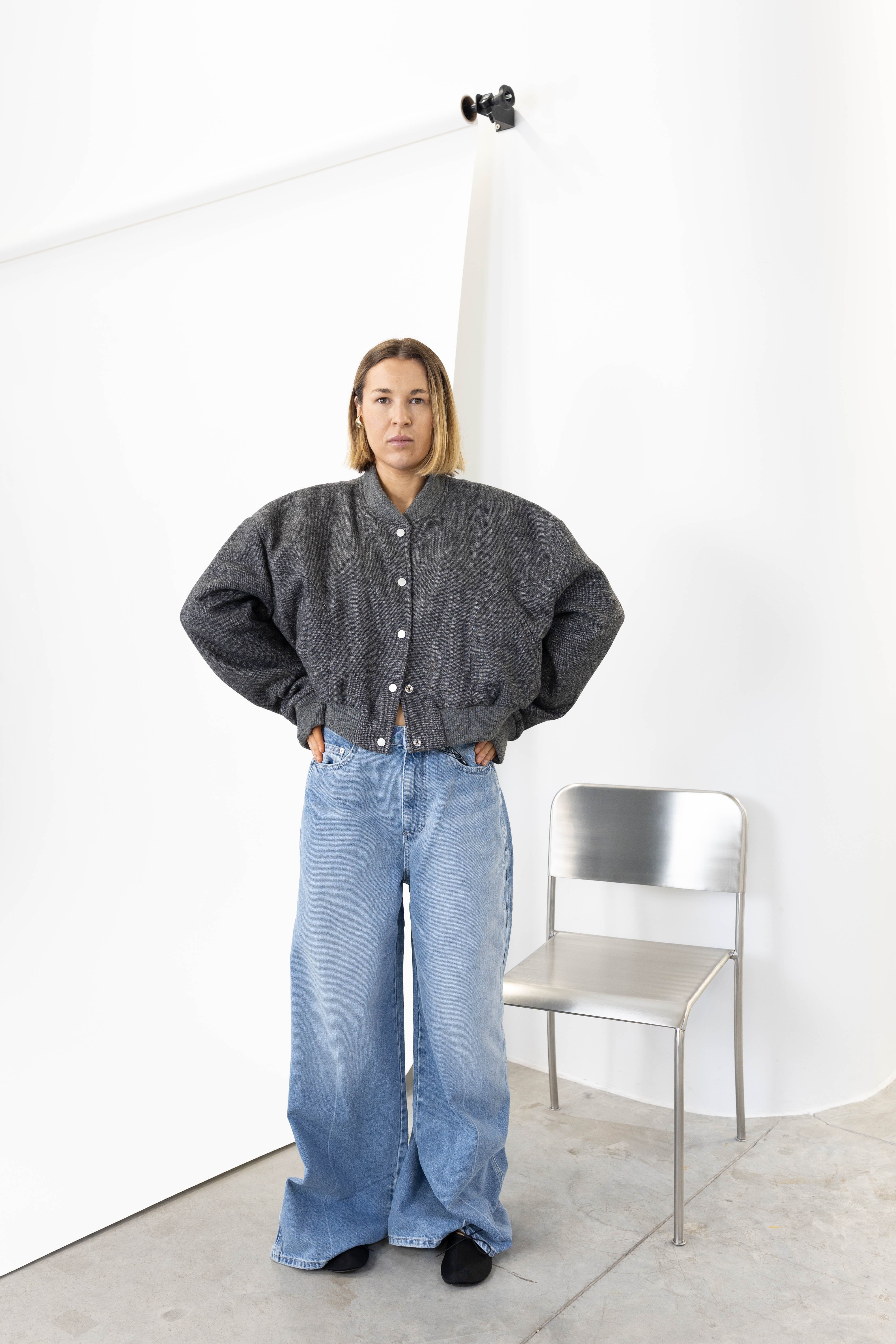 JOAKIM OVERSIZED CROPPED BOMBER JACKET KURE