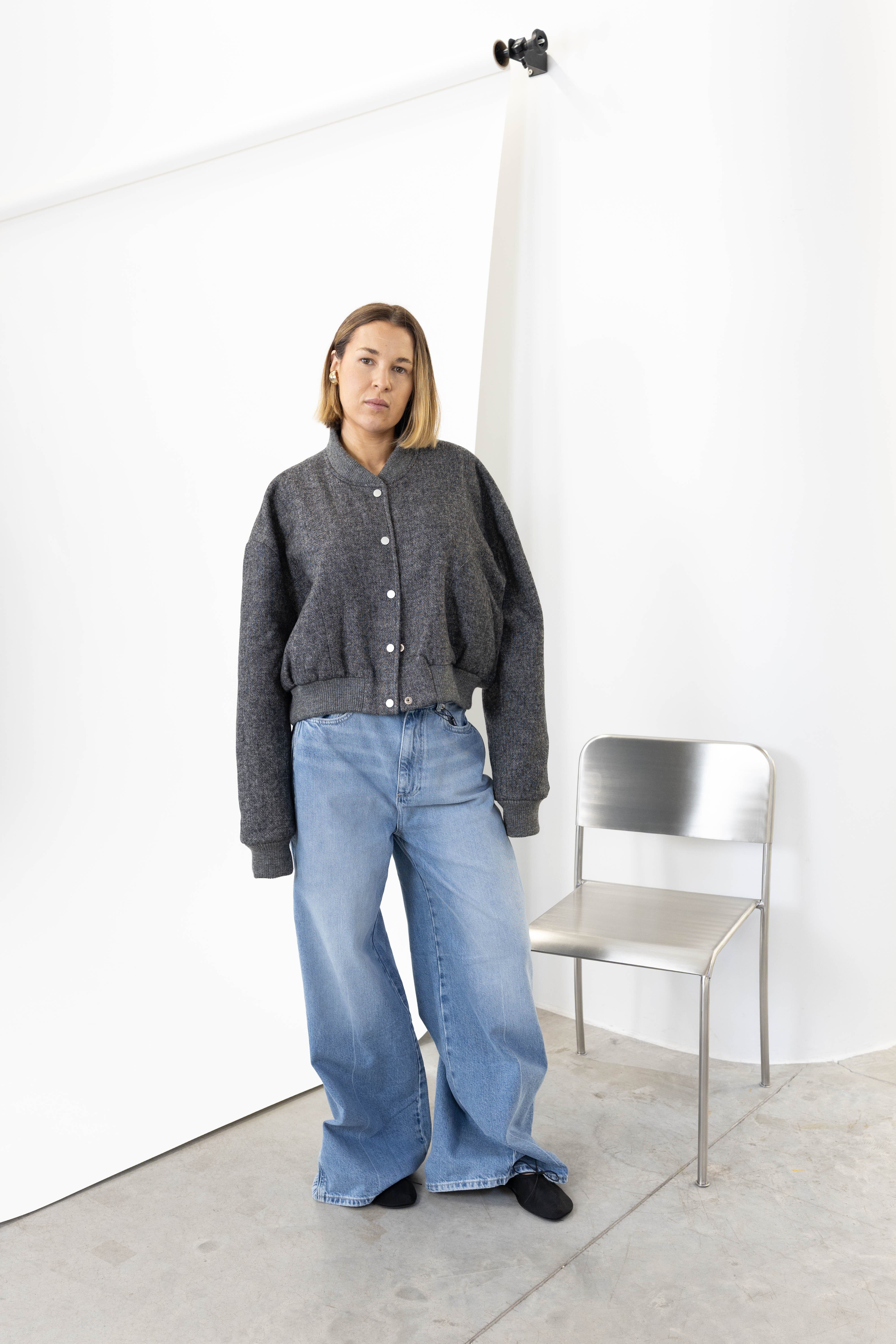JOAKIM OVERSIZED CROPPED BOMBER JACKET KURE
