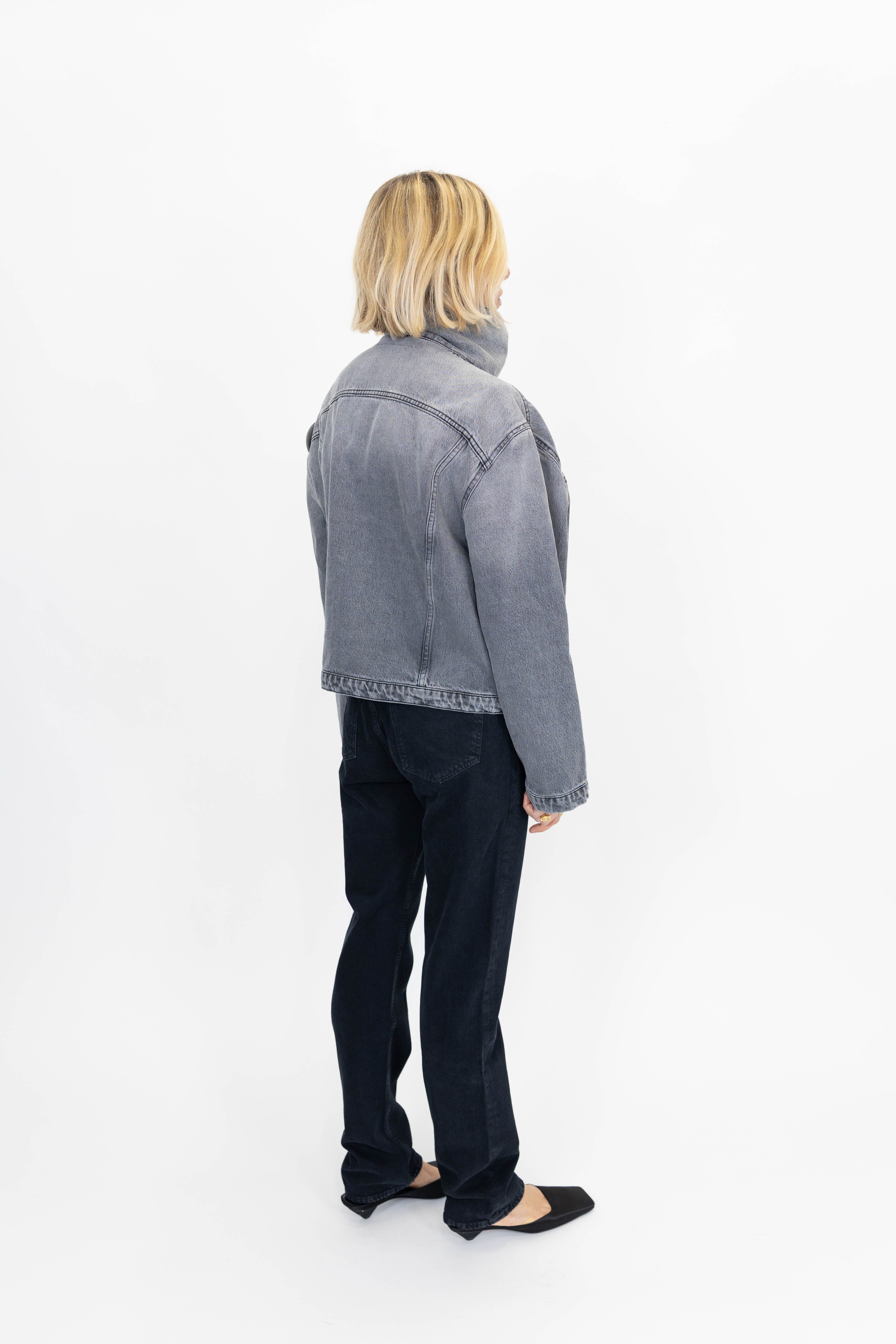 KAIA DENIM JACKET IN SIM GREY JACKET WON HUNDRED