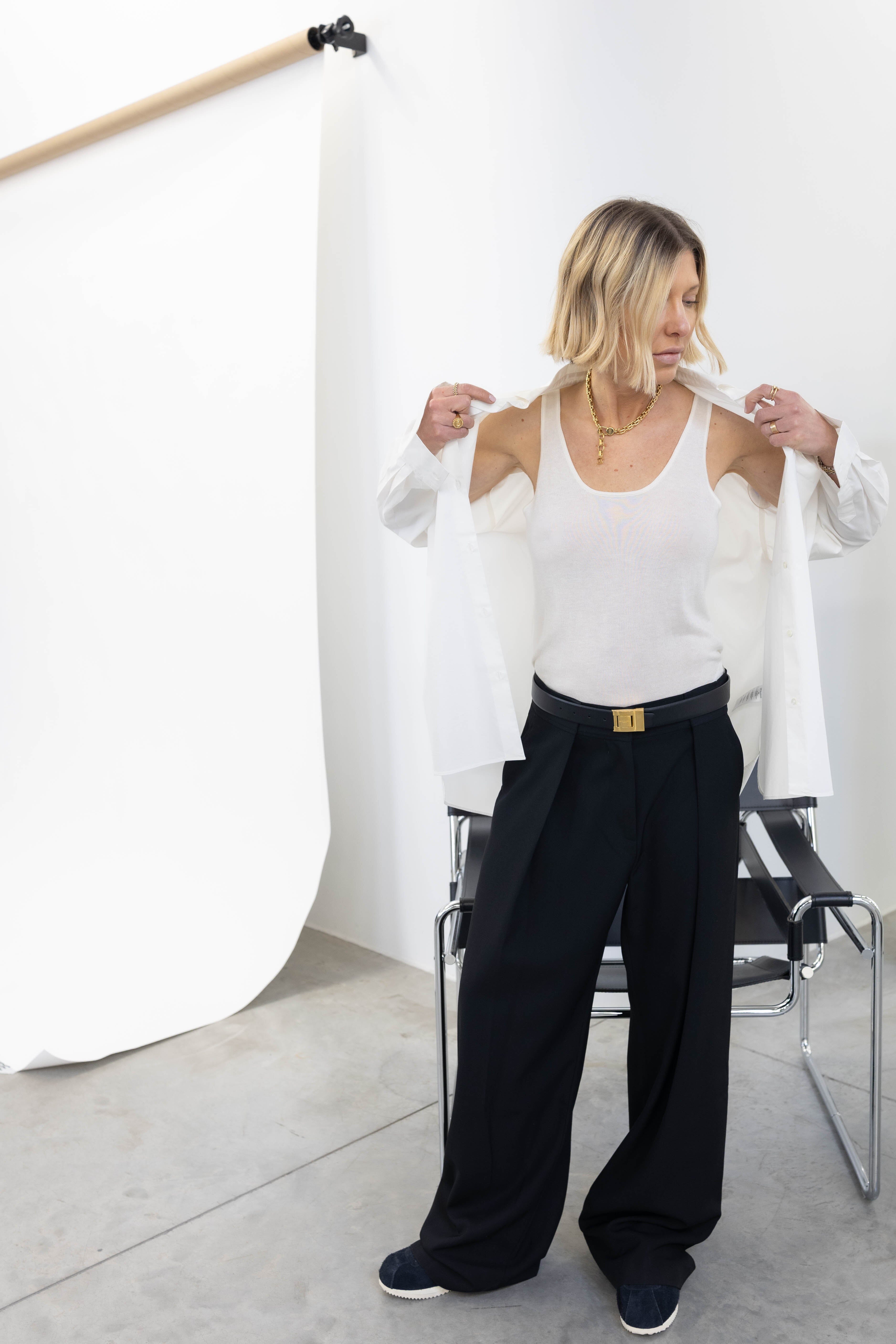 JASMIS SHIRT IN CERAMIC WHITE SHIRT IRO