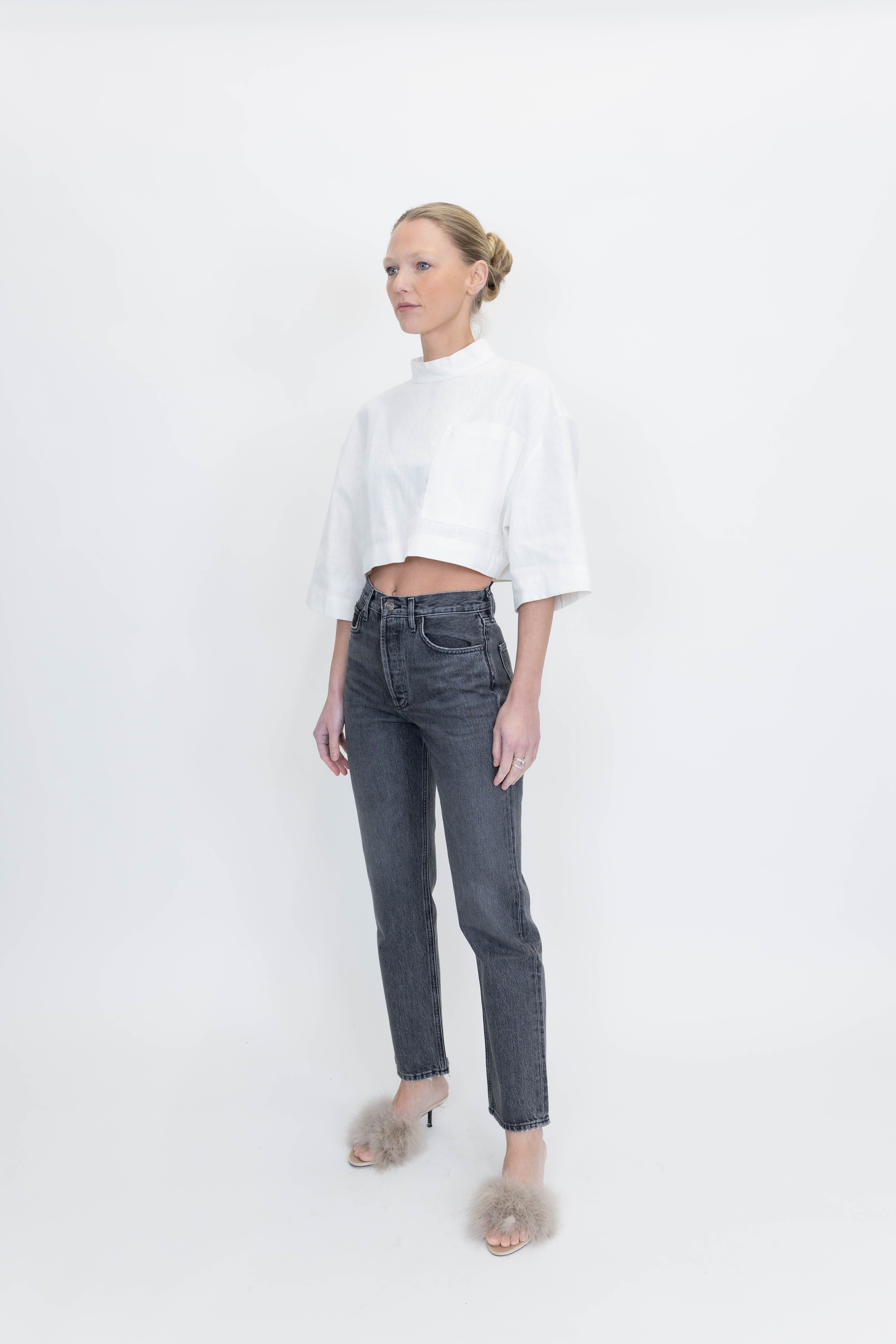 90'S PINCH WAIST HIGH RISE STRAIGHT IN UNDERGROUND JEANS AGOLDE