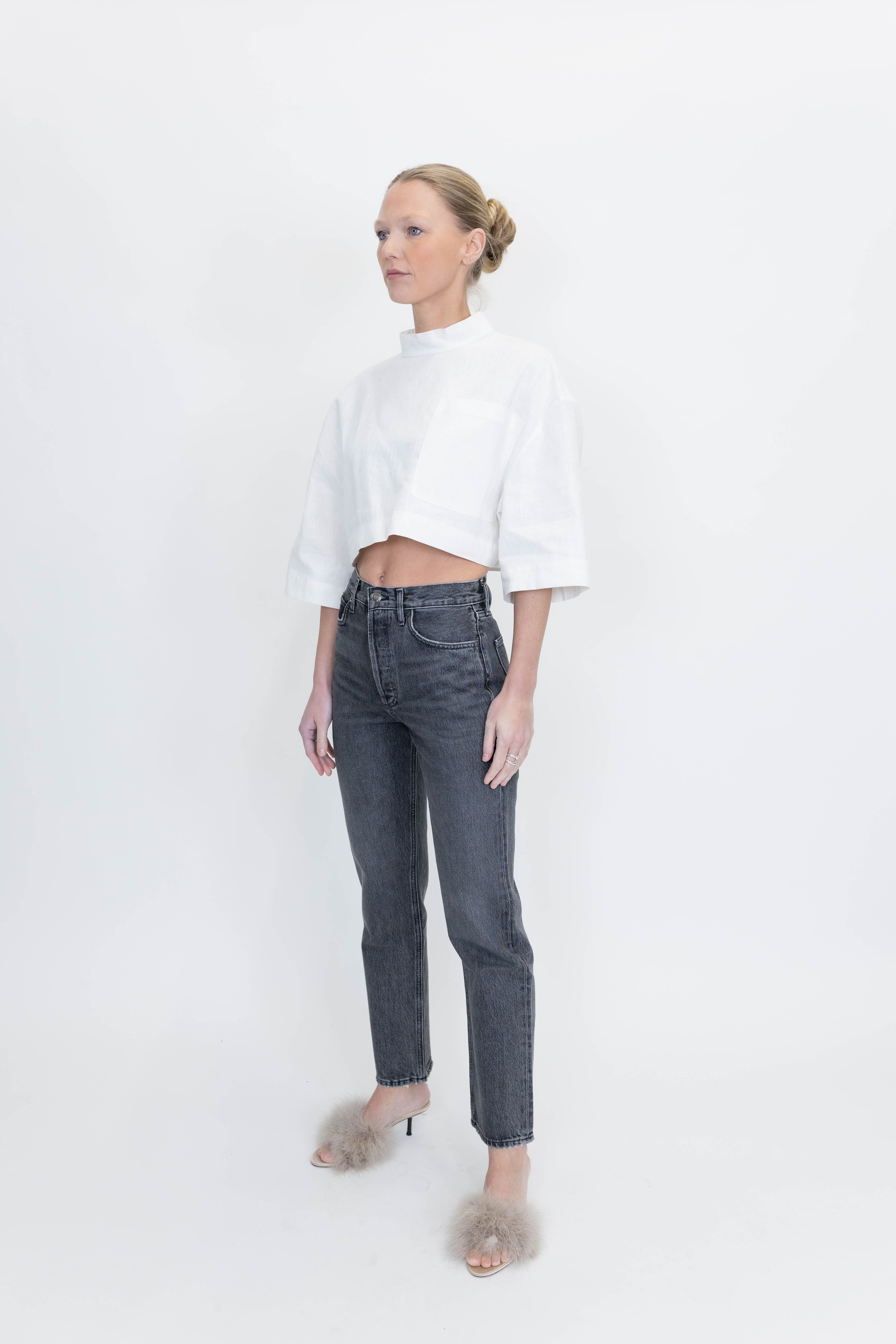 90'S PINCH WAIST HIGH RISE STRAIGHT IN UNDERGROUND JEANS AGOLDE