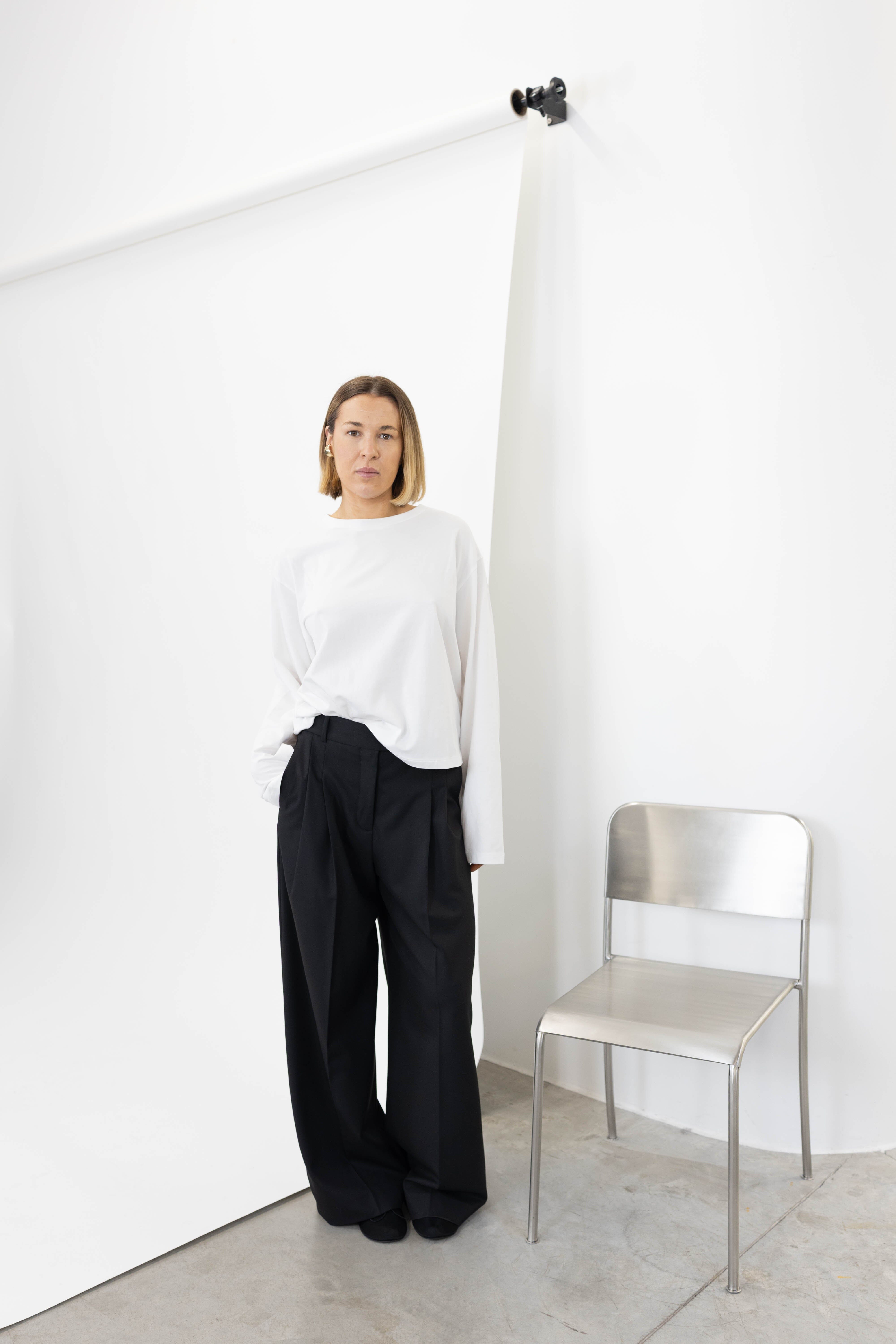 TIMA LS TEE IN BRIGHT WHITE T-SHIRT GESTUZ