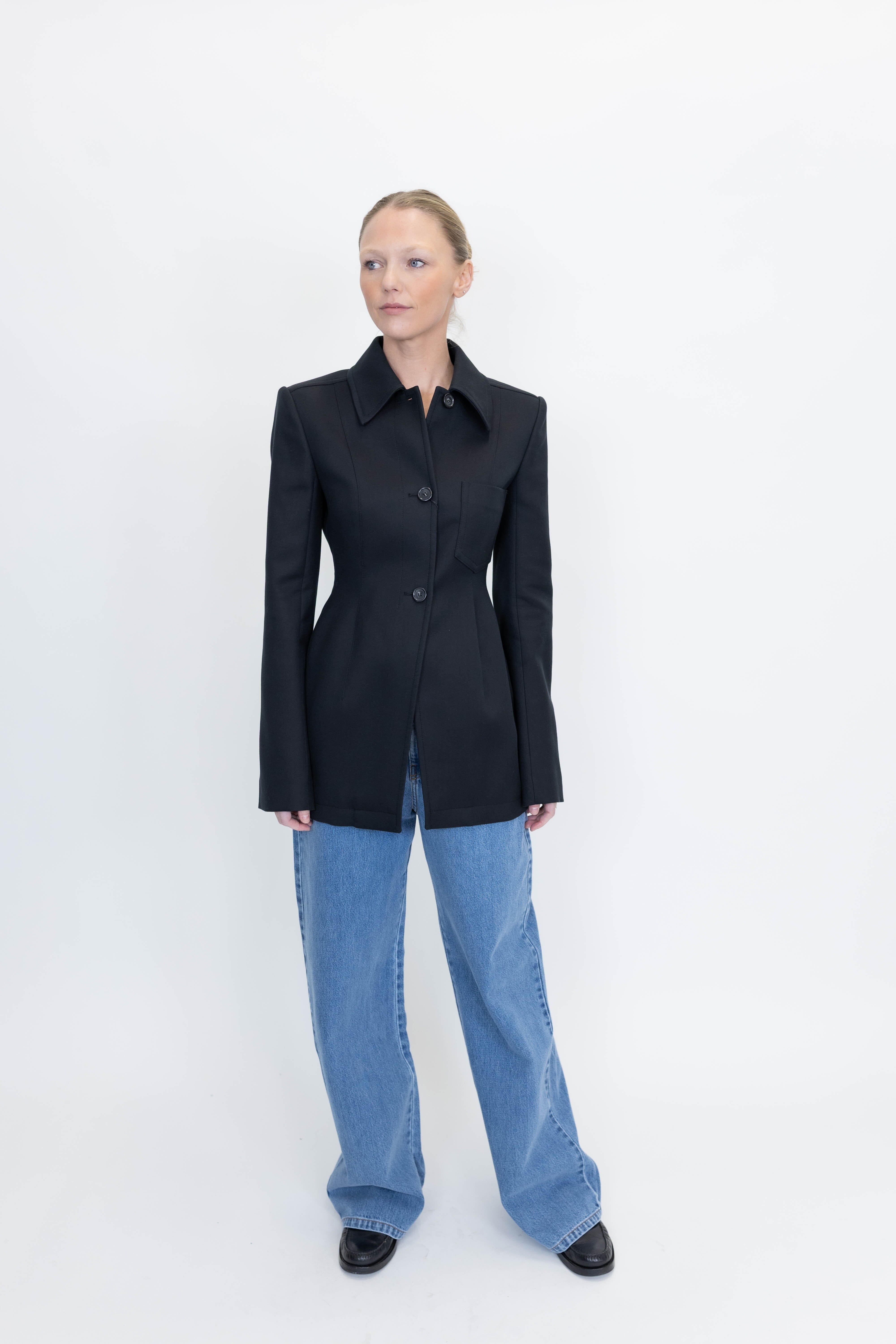 OTTELIA BLAZER IN BLACK BLAZER MAXMARA