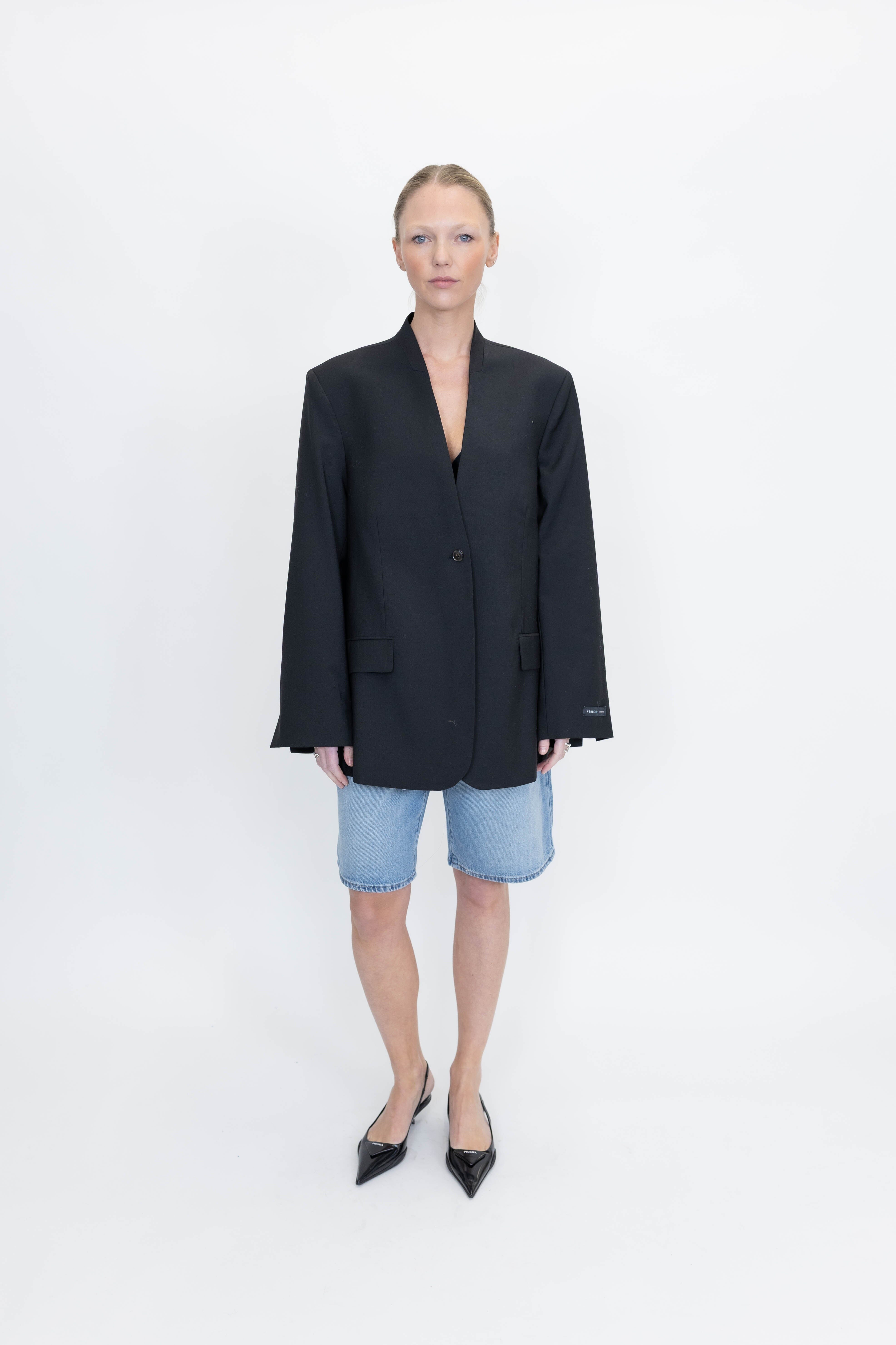 CLARISSA REGULAR BLAZER IN BLACK BLAZER HERSKIND