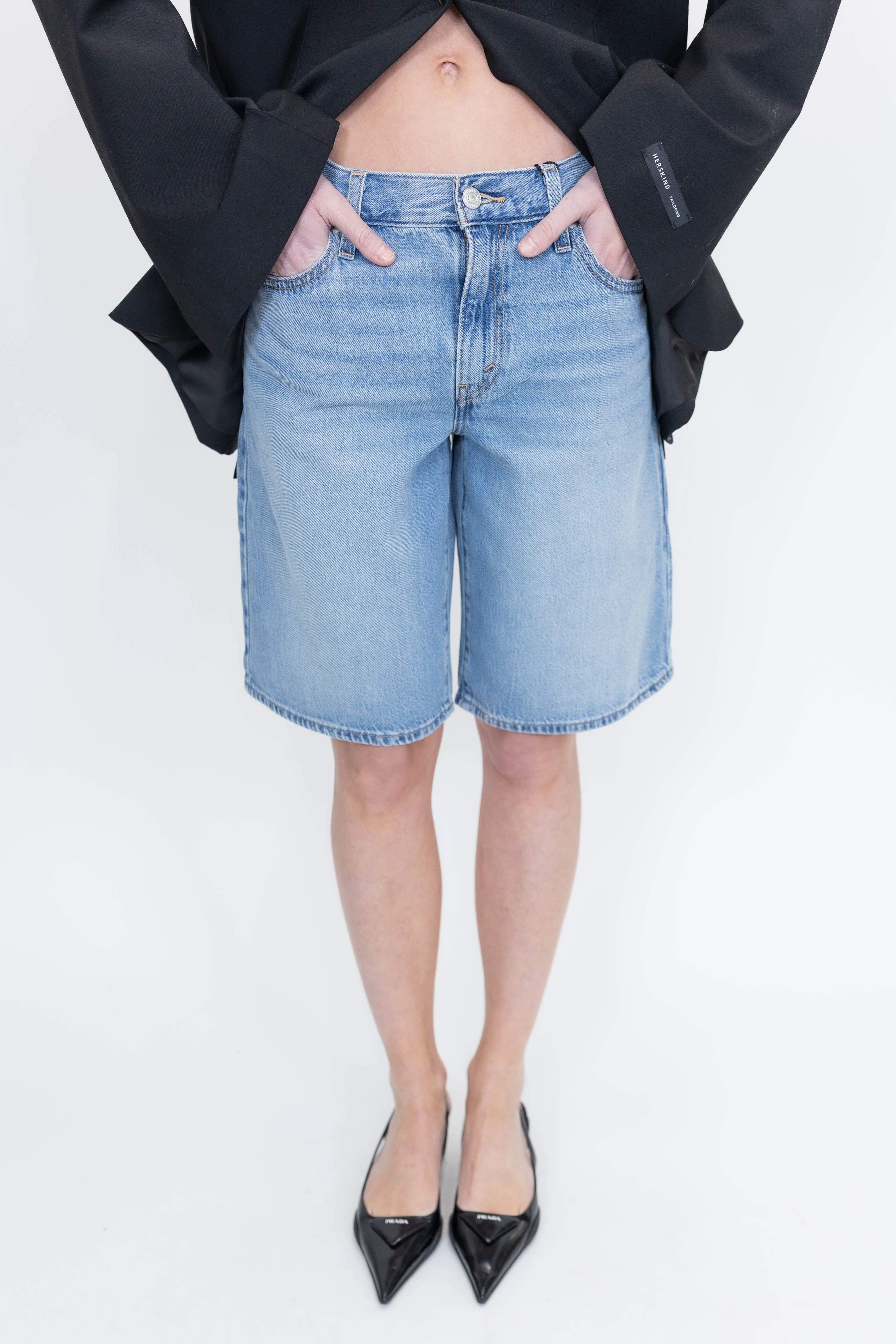 BAGGY DAD JORT IN WE DID IT BERMUDA LEVI’S