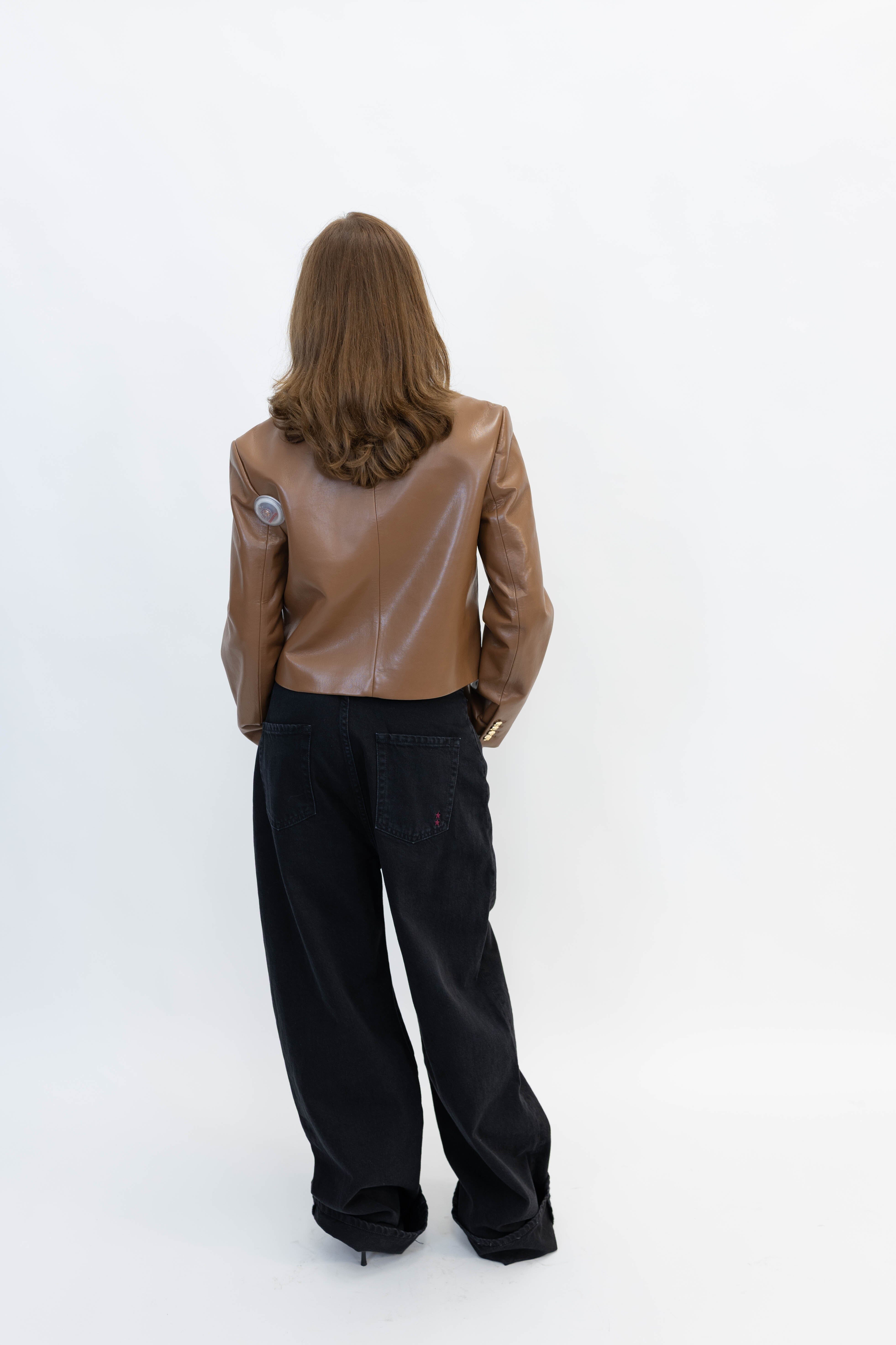 AMBER JACKET IN COGNAC JACKET ANINE BING