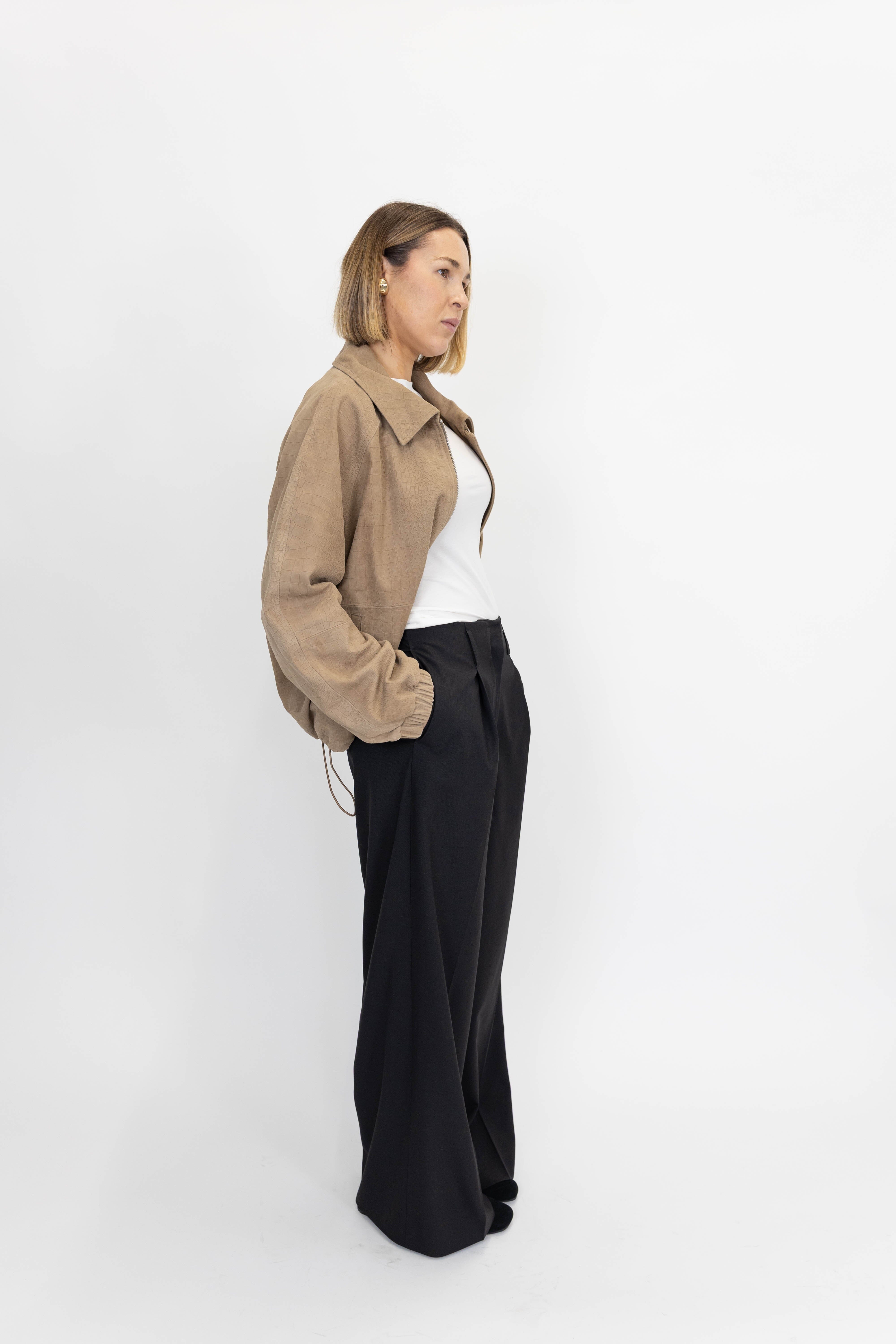 FELICIA MIDT WAIST PANTS IN BLACK PANTS HERSKIND