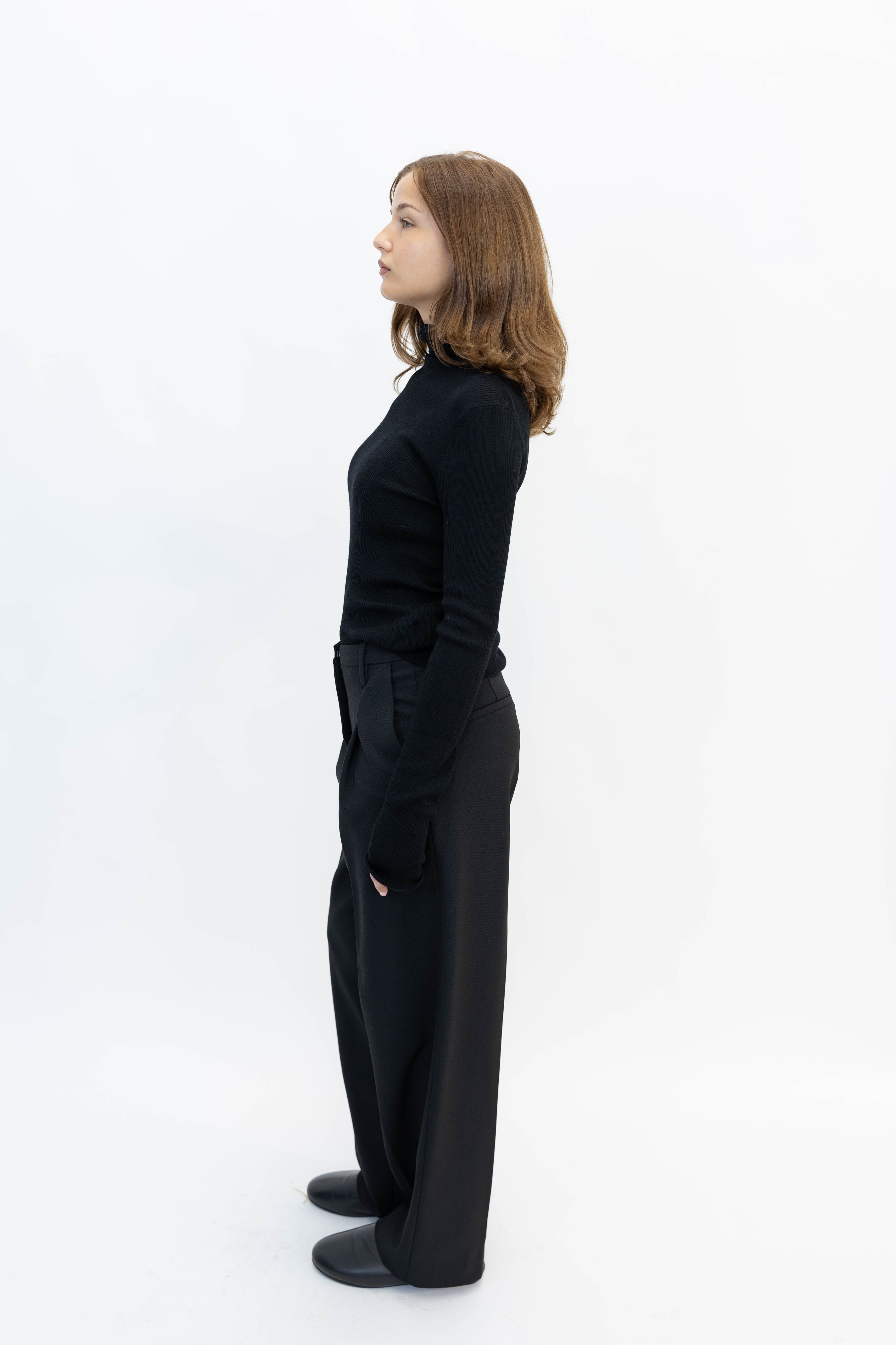 ELSA WIDE LEG PANTS IN BLACK PANTS BY MALENE BIRGER