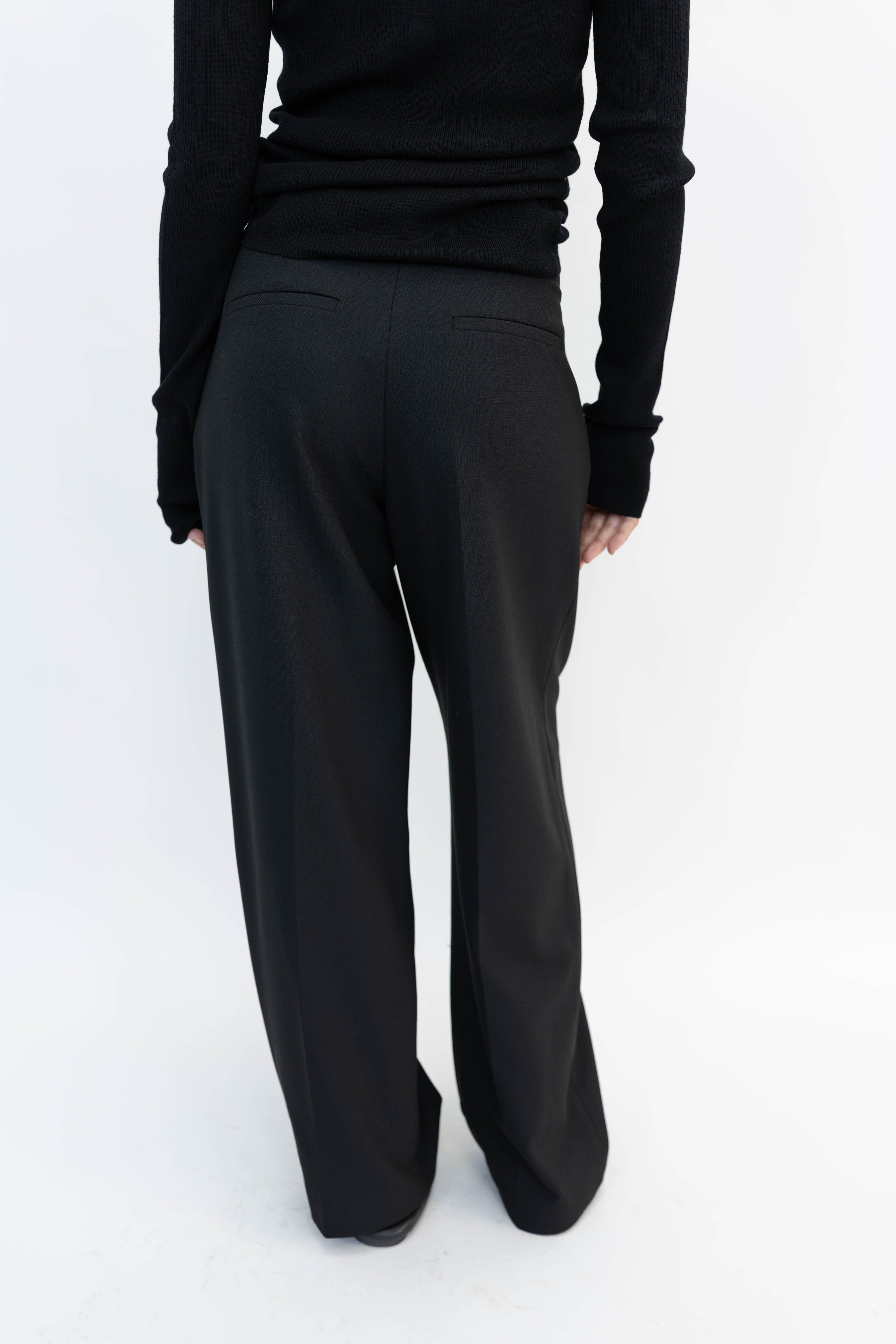 ELSA WIDE LEG PANTS IN BLACK PANTS BY MALENE BIRGER