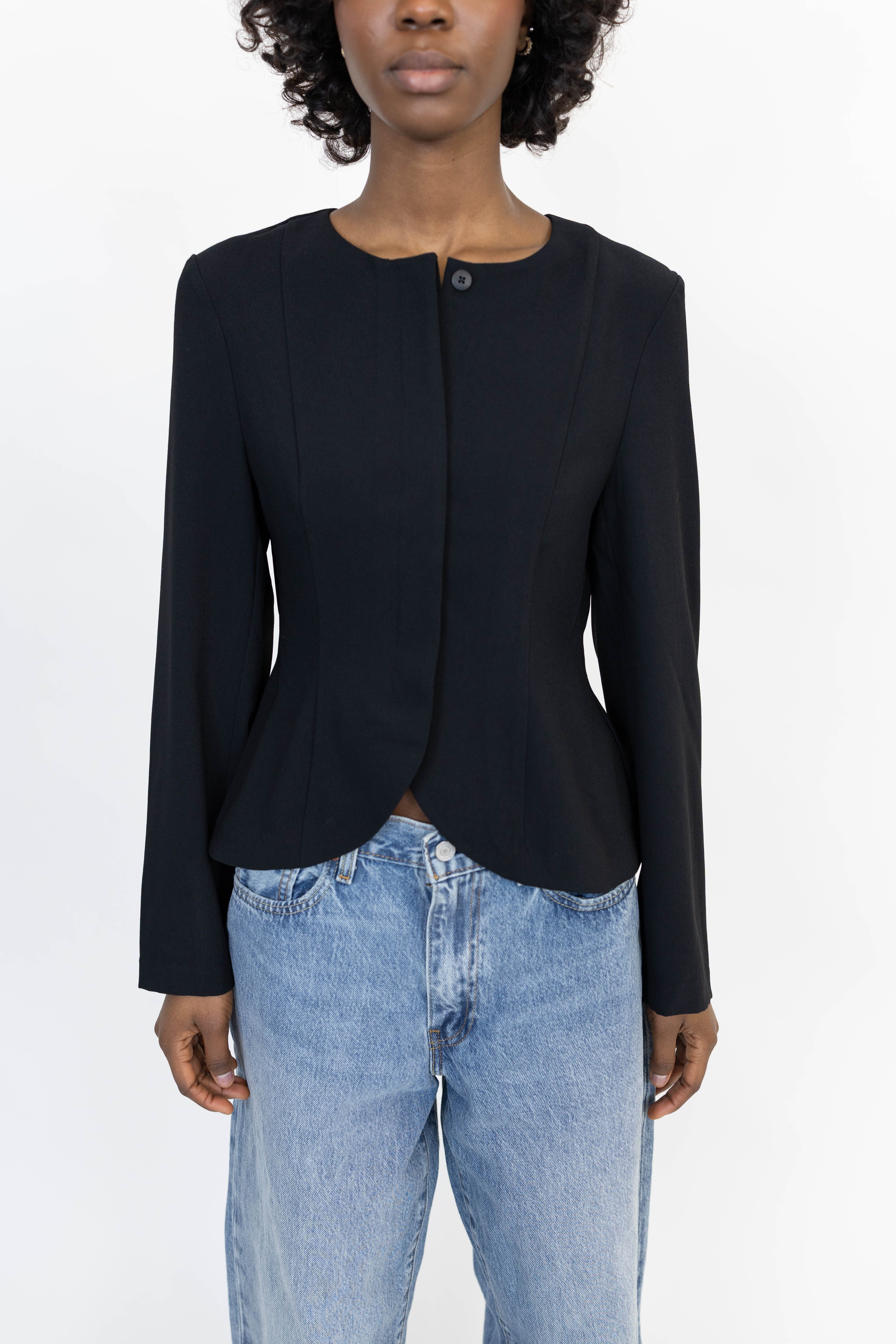BRIENNE BLOUSE IN BLACK TOP STYLEIN