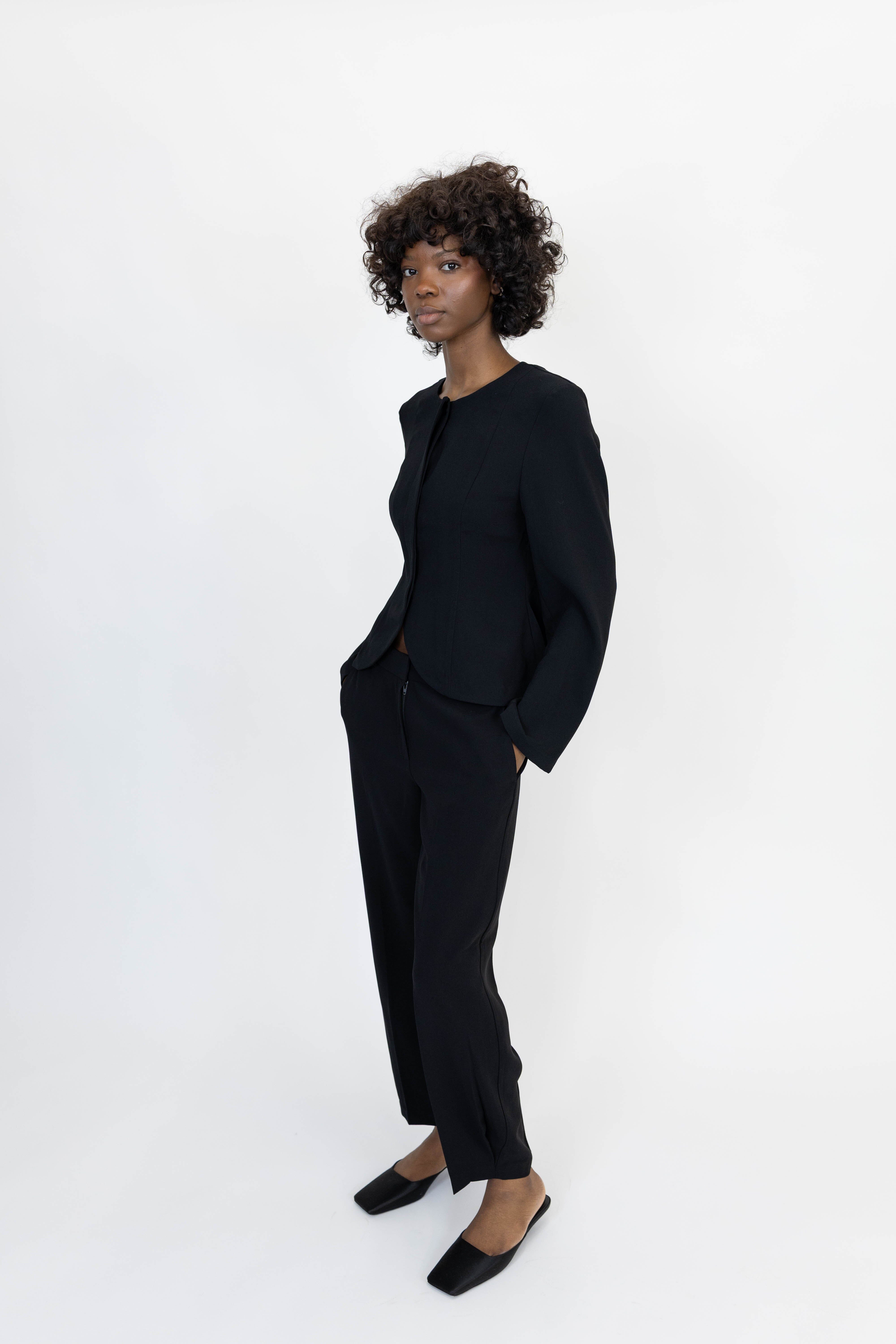 BERGIO TROUSERS IN BLACK PANTS STYLEIN
