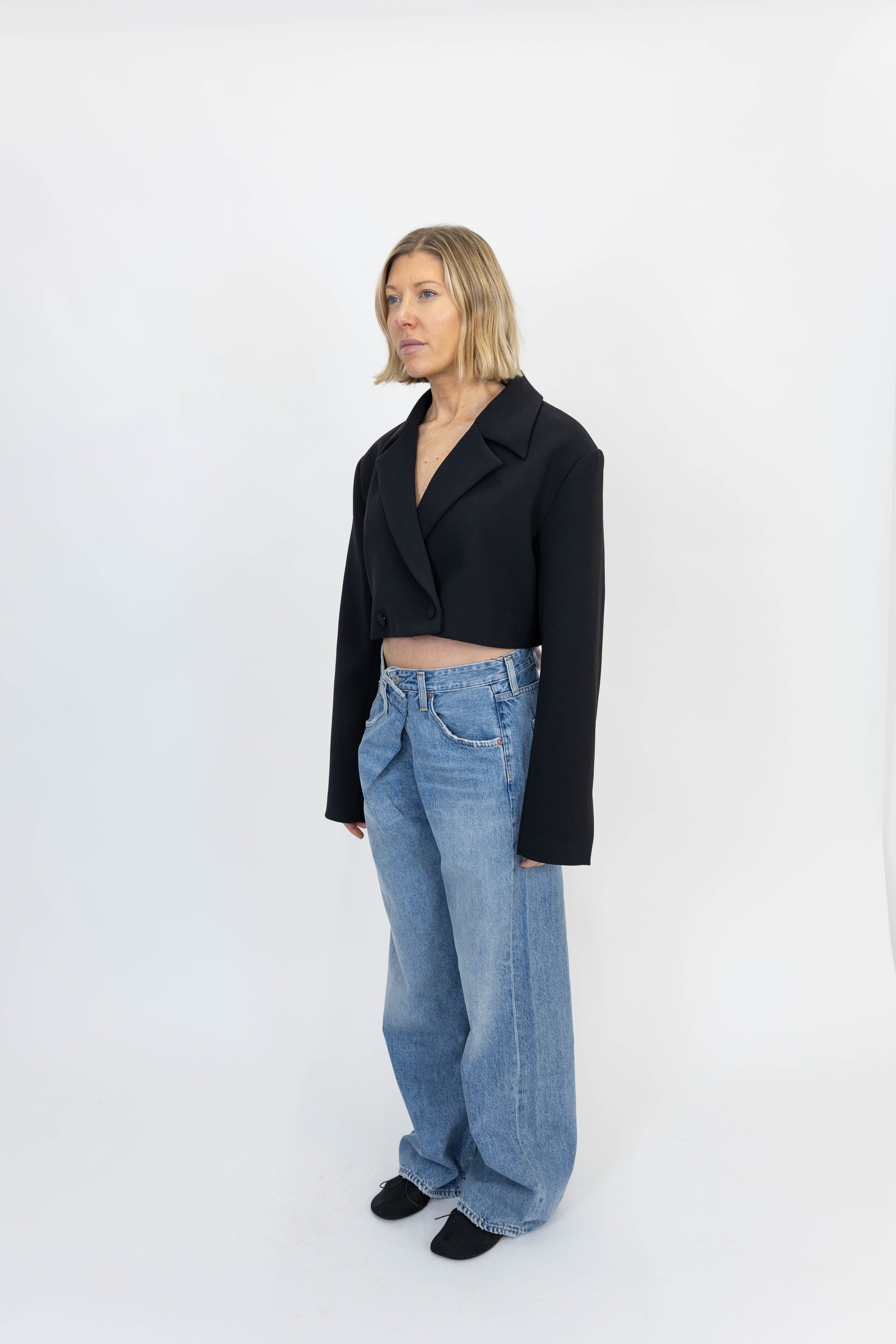 VANA FOLD JEAN IN MANTRA JEANS AGOLDE