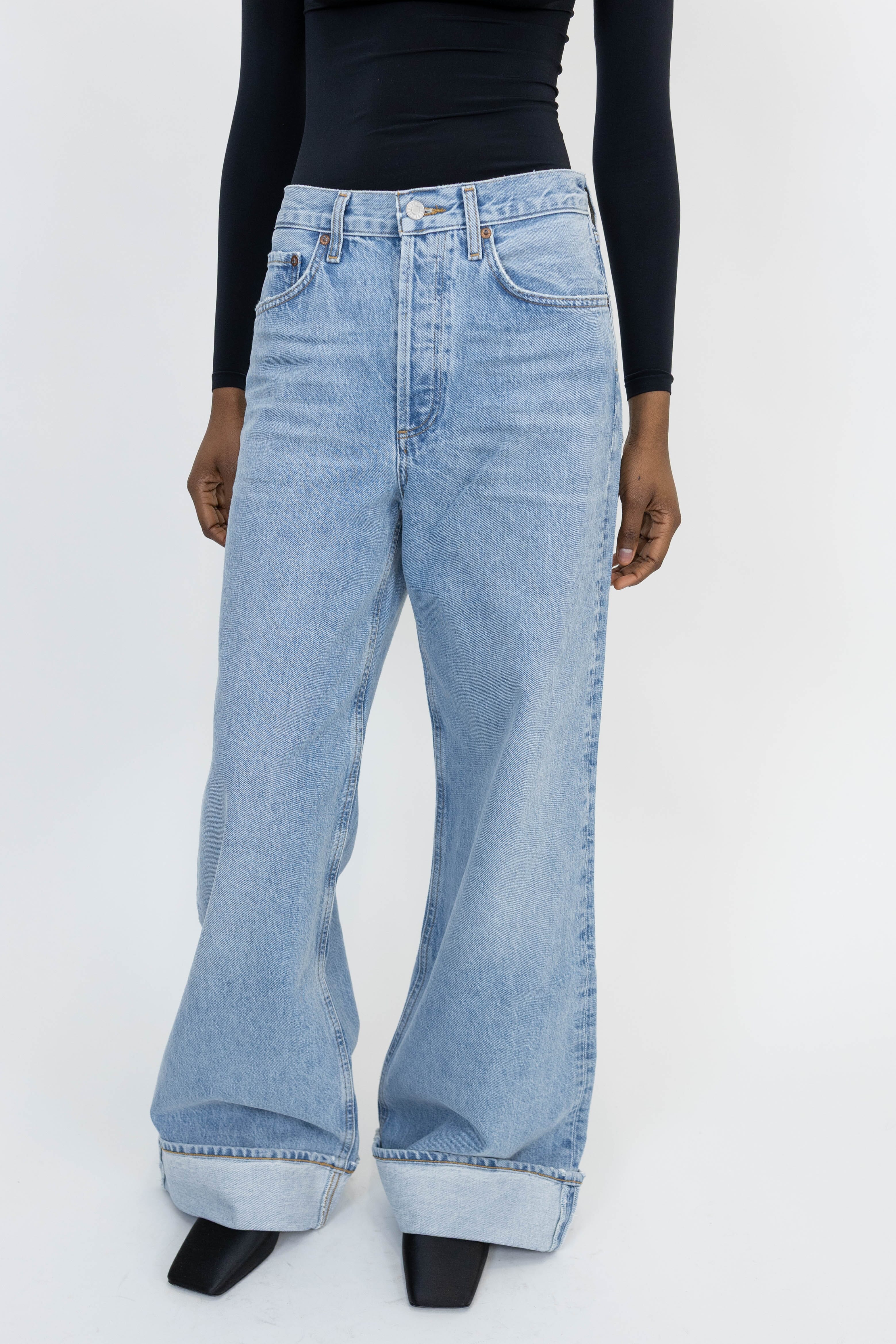 DAME WIDE LEG CUFF DETAIL JEANS JEANS AGOLDE