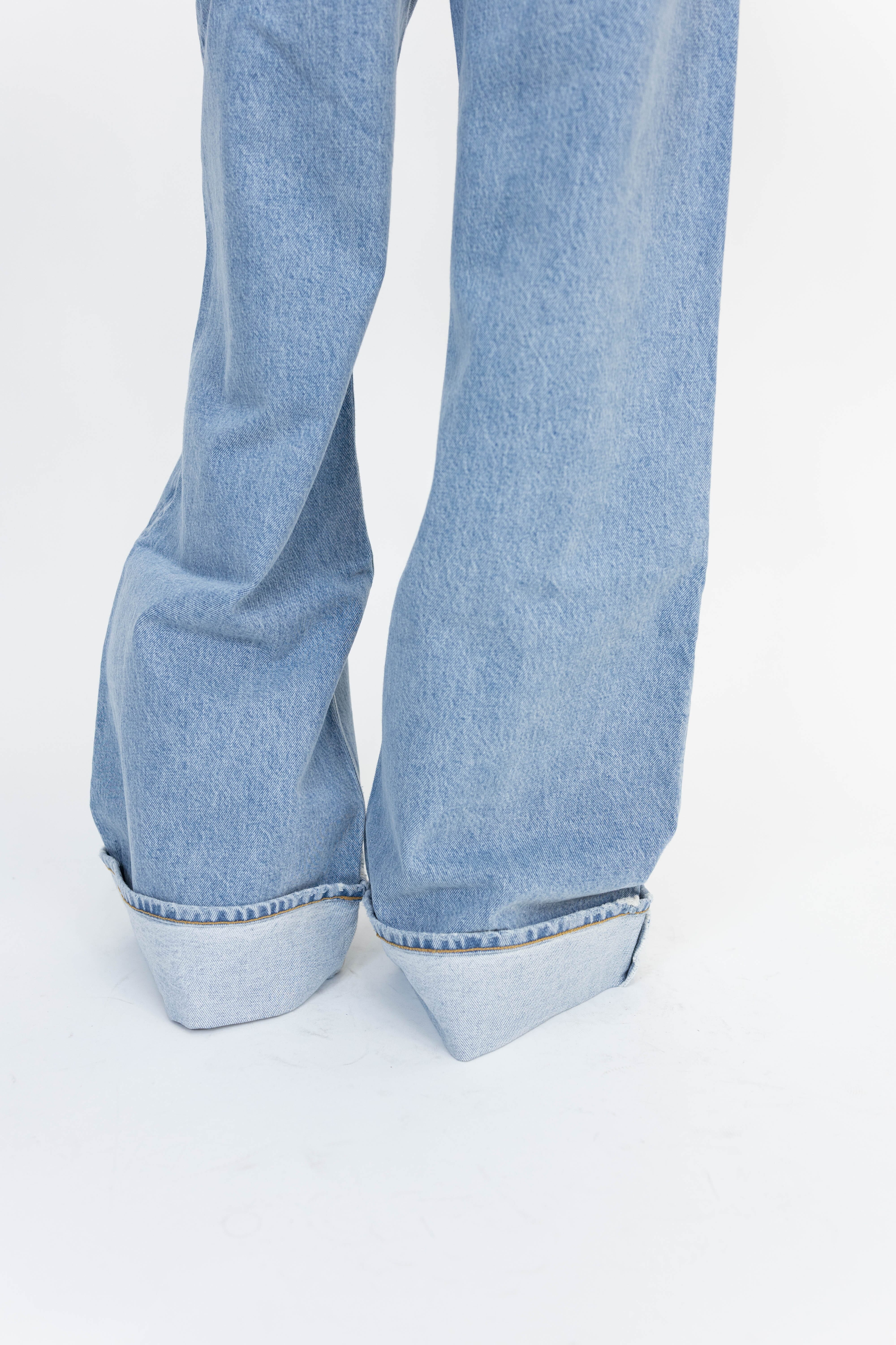 DAME WIDE LEG CUFF DETAIL JEANS JEANS AGOLDE