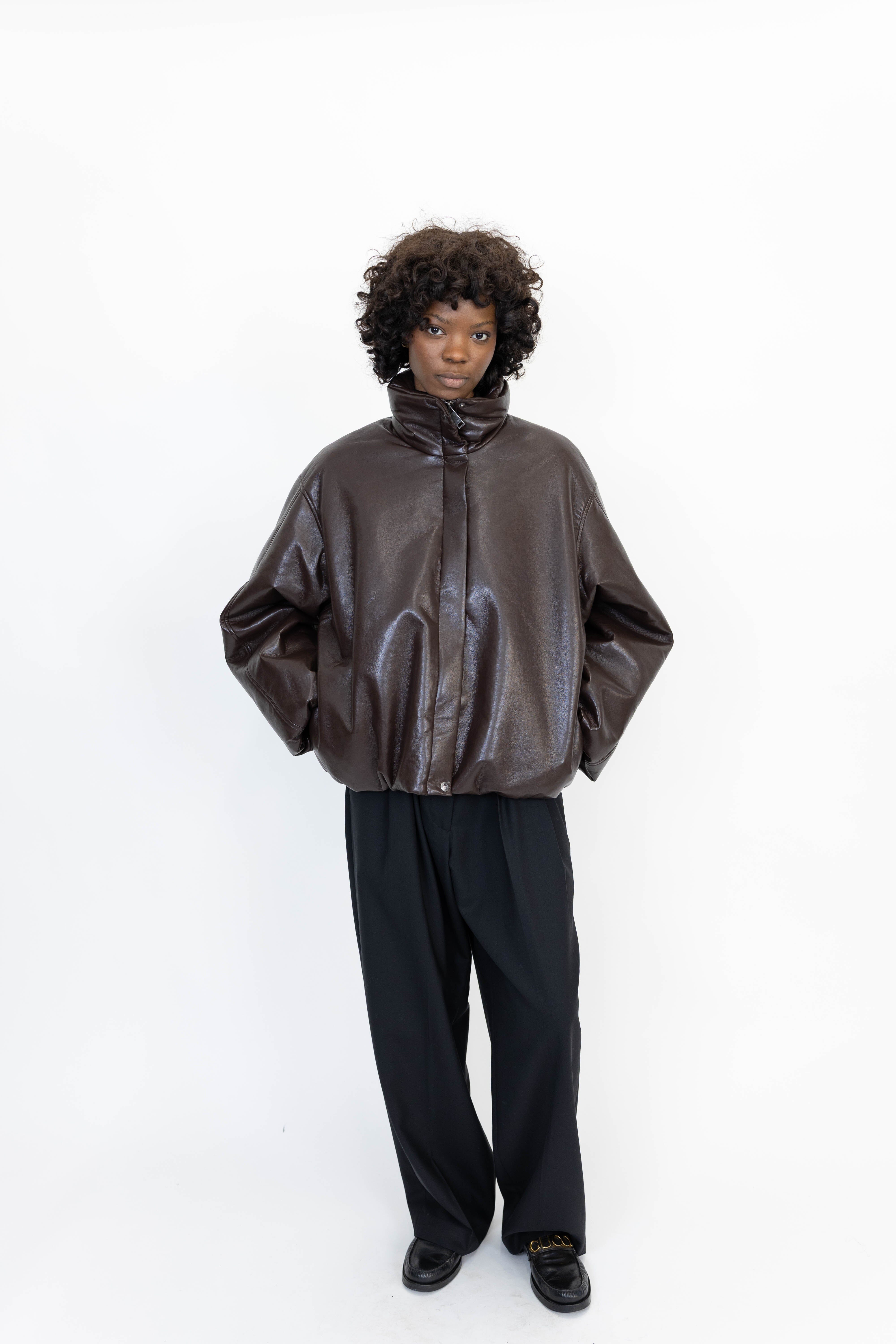 CYRUS JACKET IN DEEP BROWN JACKET ANINE BING