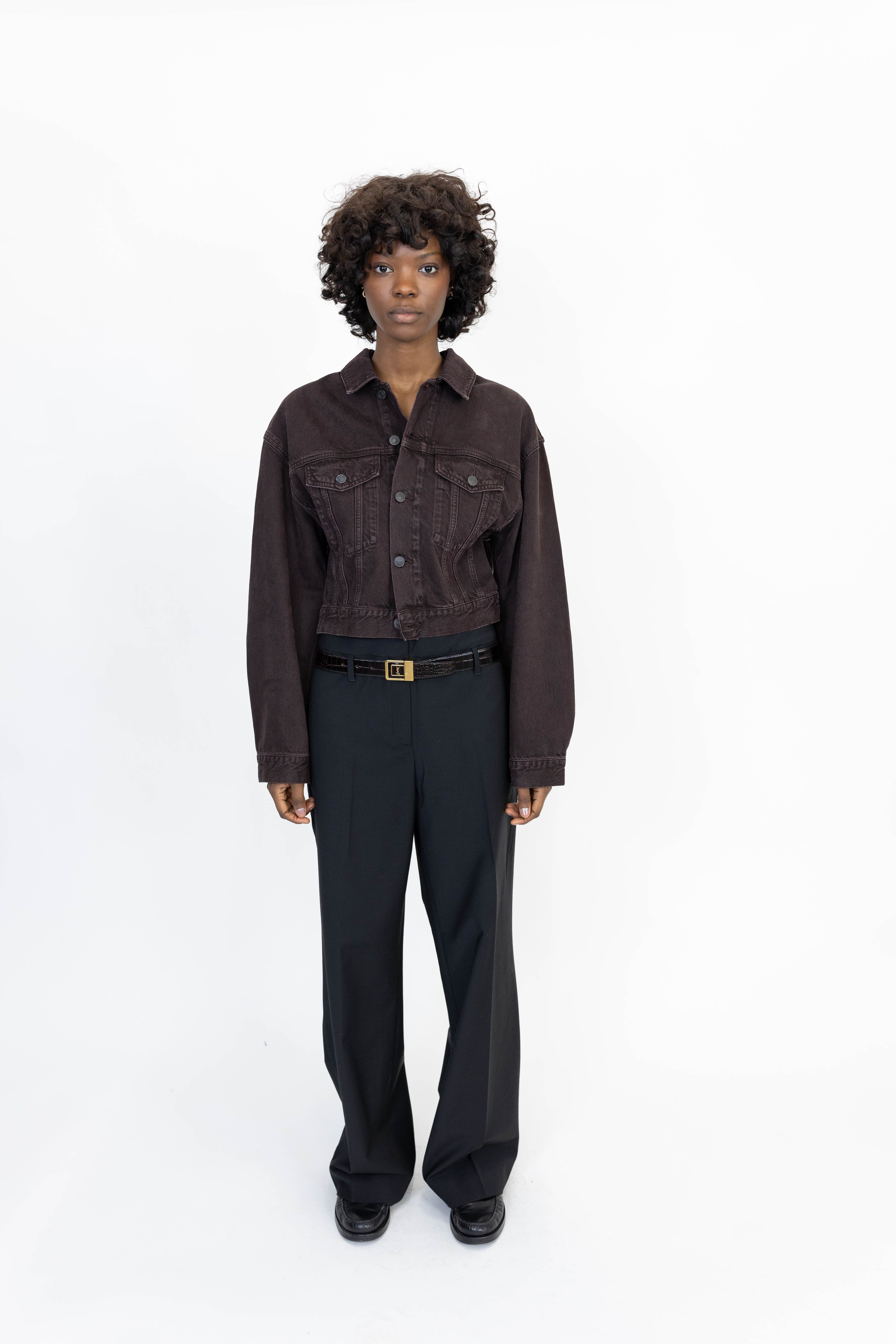 IVANO MID WAIST PANTS IN BLACK PANTS HERSKIND
