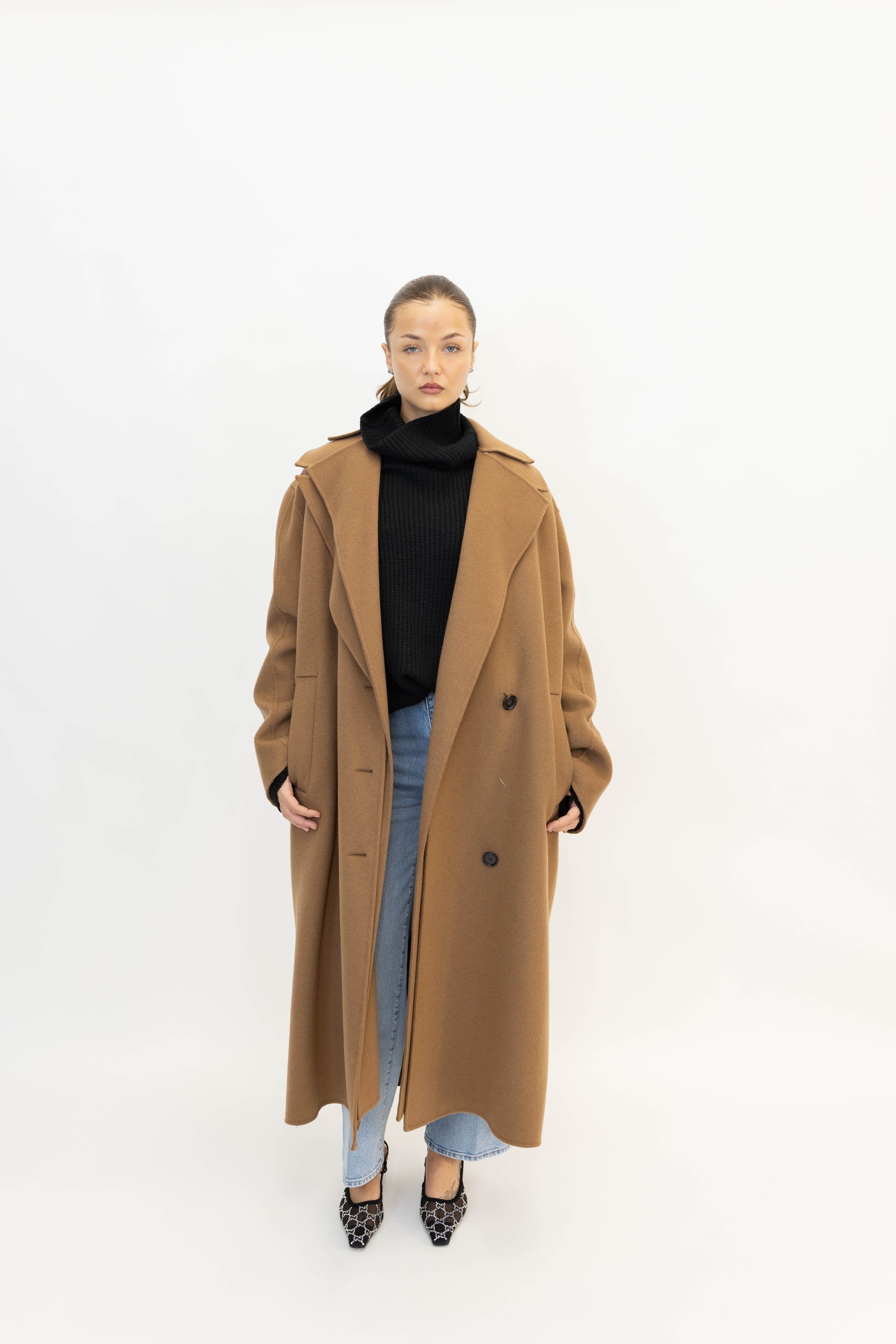 DOUBLE-FACED WOOL COAT COAT ROHE