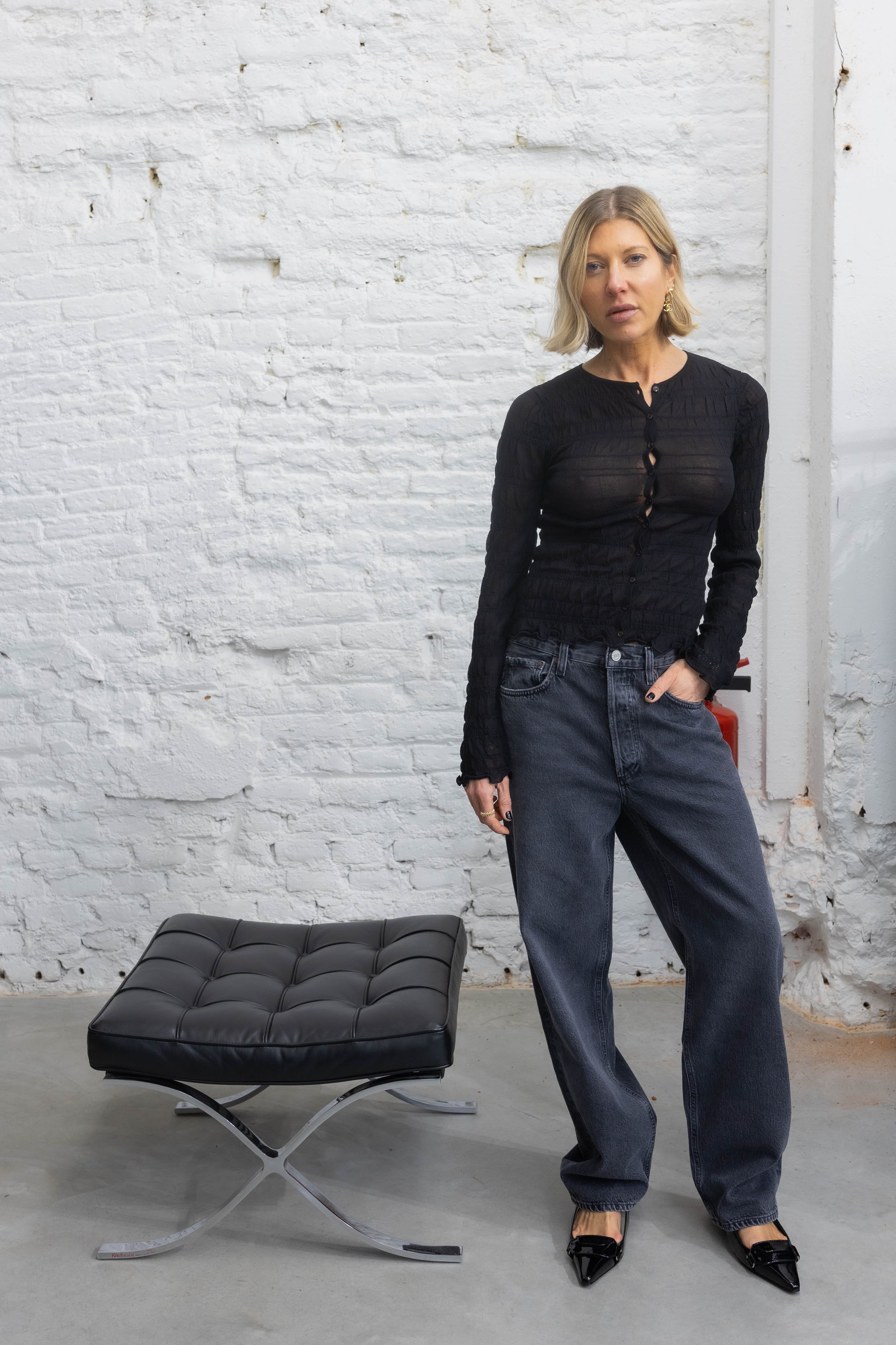 EBBA CARDIGAN IN BLACK CARDIGAN BY MALENE BIRGER