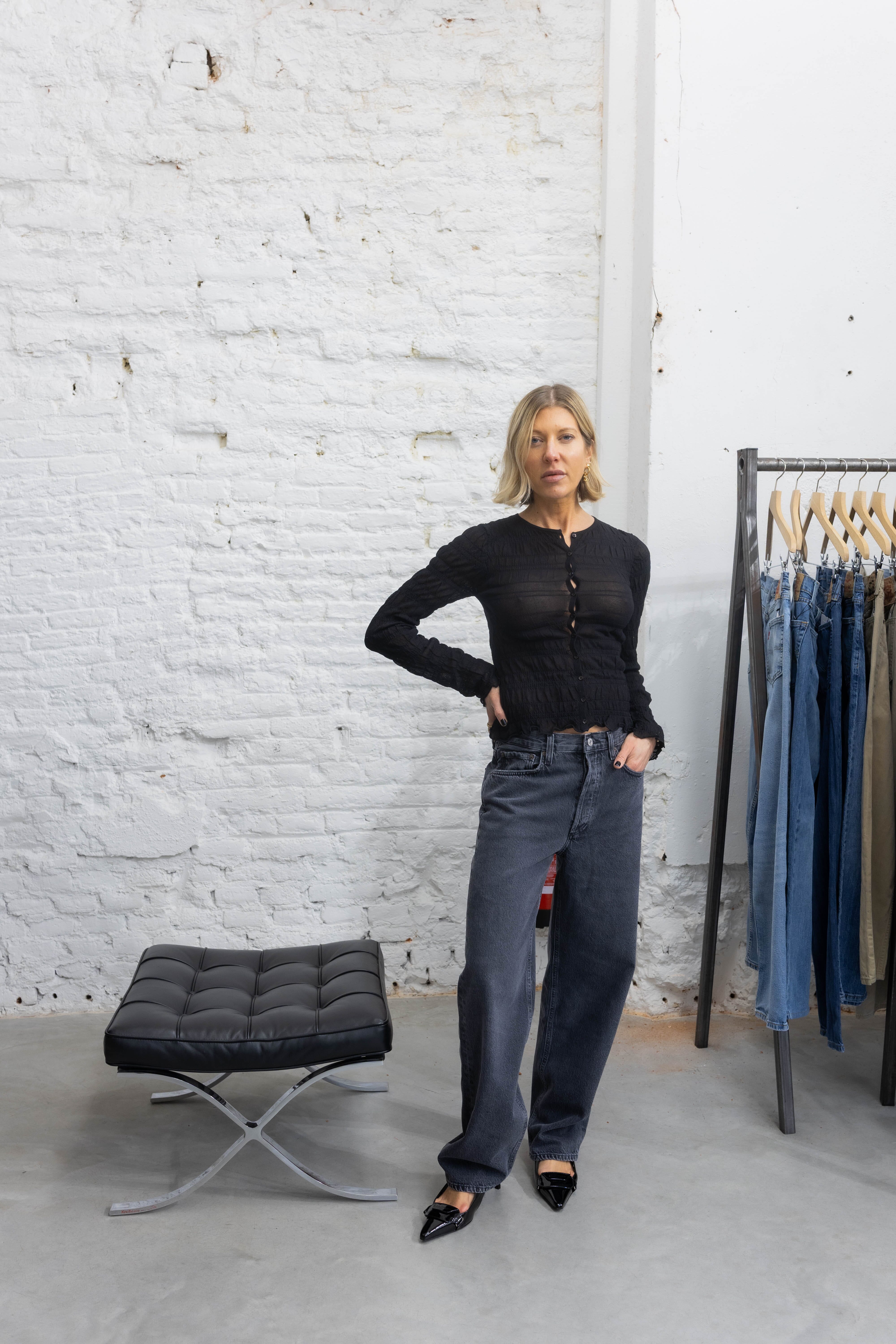 EBBA CARDIGAN IN BLACK CARDIGAN BY MALENE BIRGER