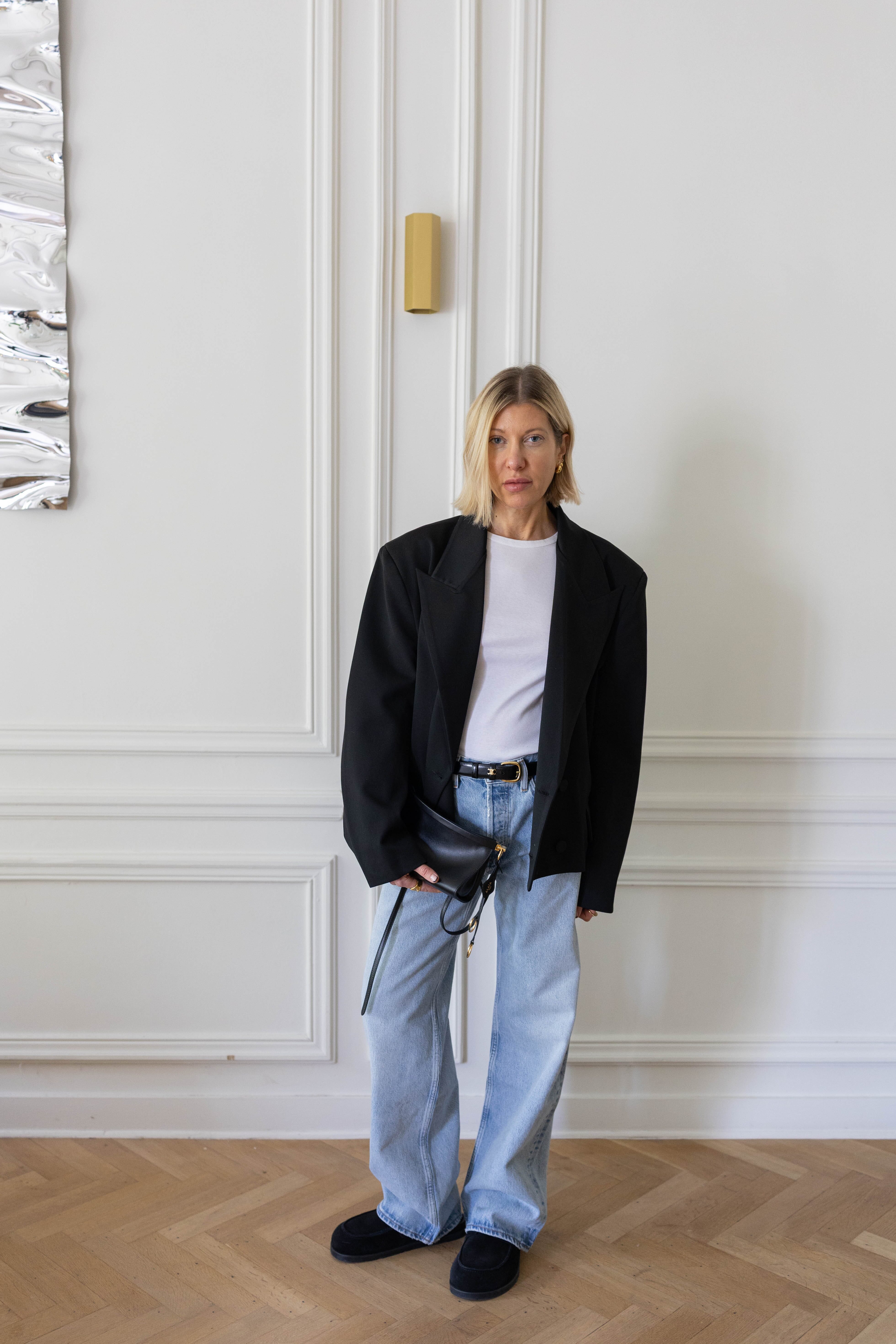 BOXY BLAZER IN BLACK BLAZER KURE