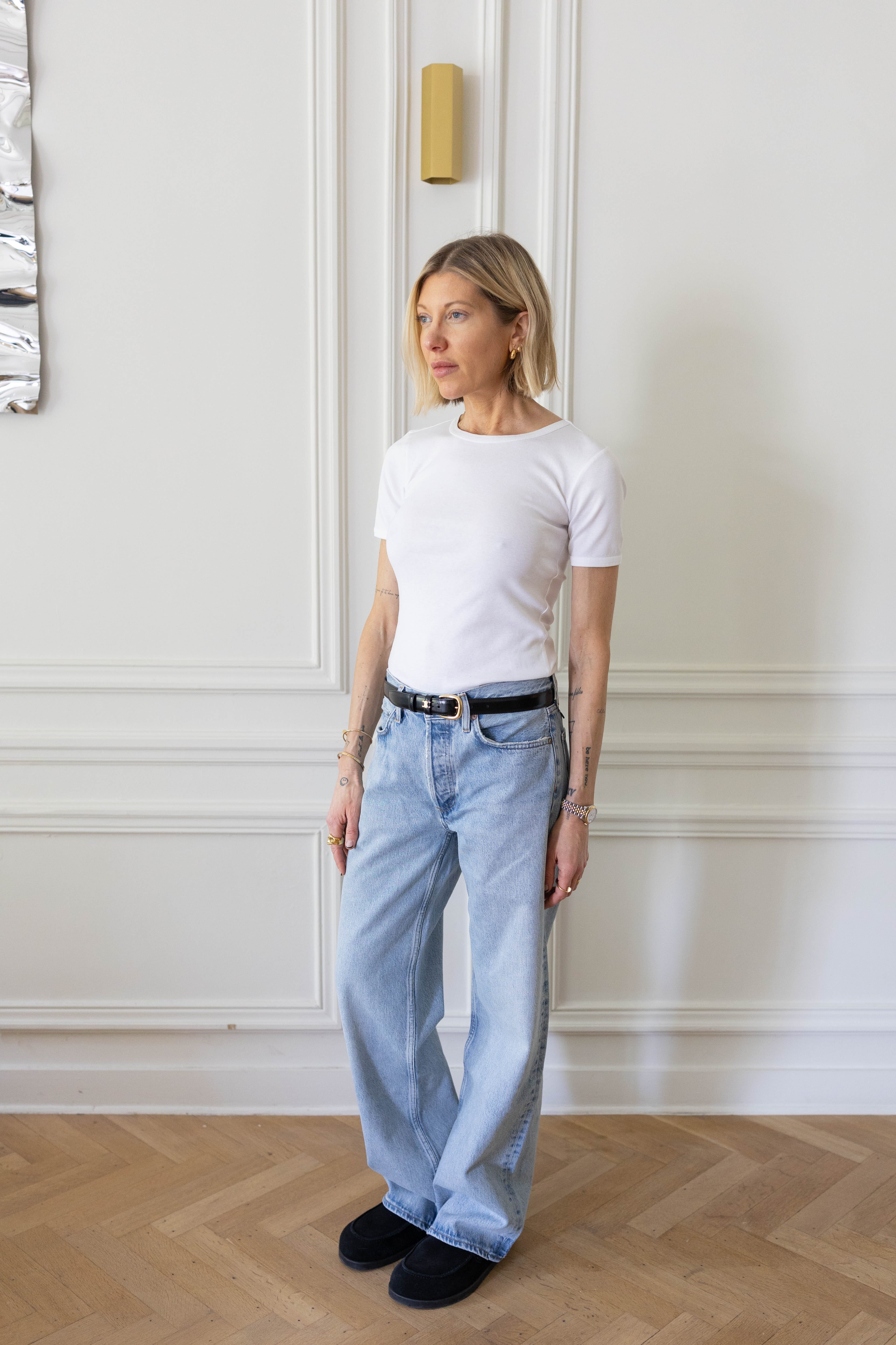 RIVER T-SHIRT IN WHITE T-SHIRT HERSKIND