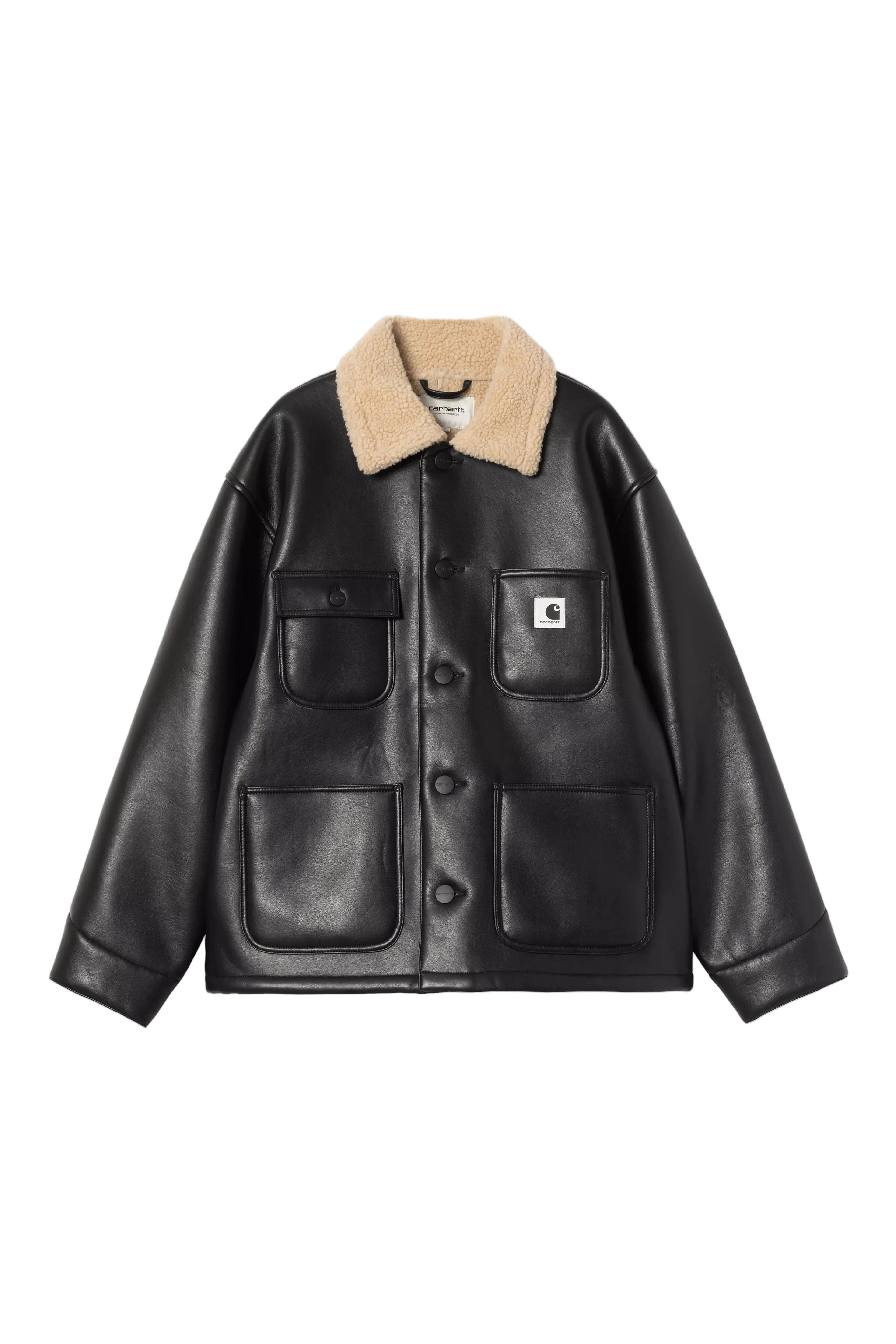 W’ SHEPTON JACKET IN BLACK JACKET CARHARTT