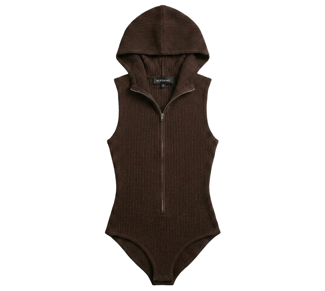CLOTHILDE KNIT BODY IN COFFEE KNIT HERSKIND