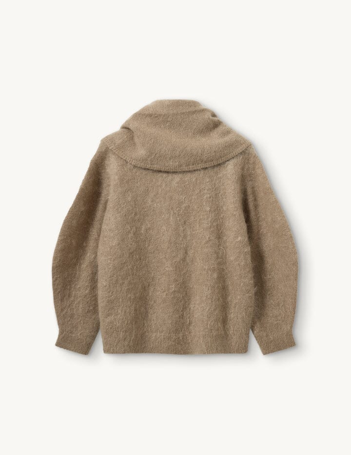 THE GARMENT-ROMA NECK SWEATER-RAW KNIT THE GARMENT